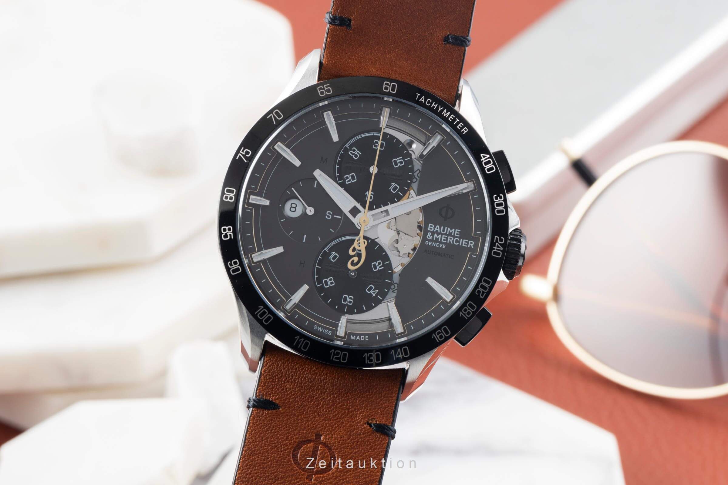 Baume & Mercier Clifton cronografo acciaio automatismo orologio da uomo 65843 M0A10402 LP: 4900EUR Limited  [2500569]