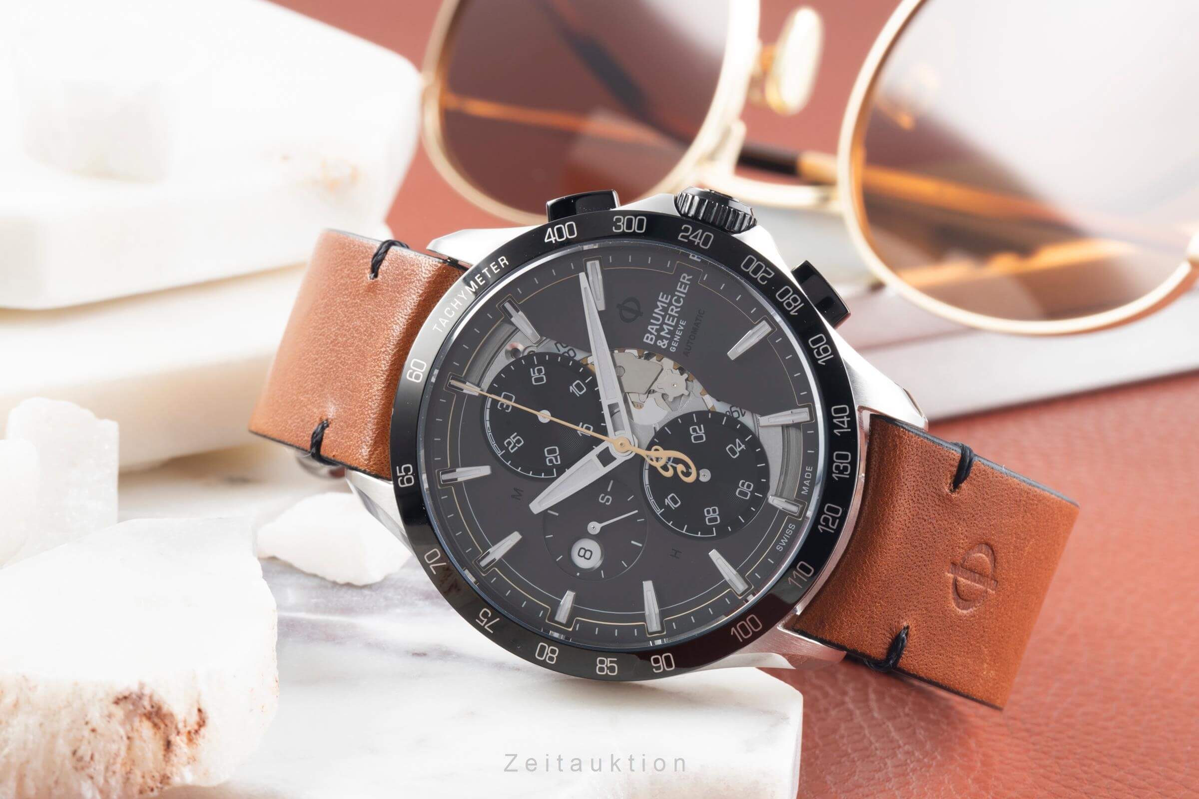 Baume & Mercier Clifton cronografo acciaio automatismo orologio da uomo 65843 M0A10402 LP: 4900EUR Limited  [2500569]