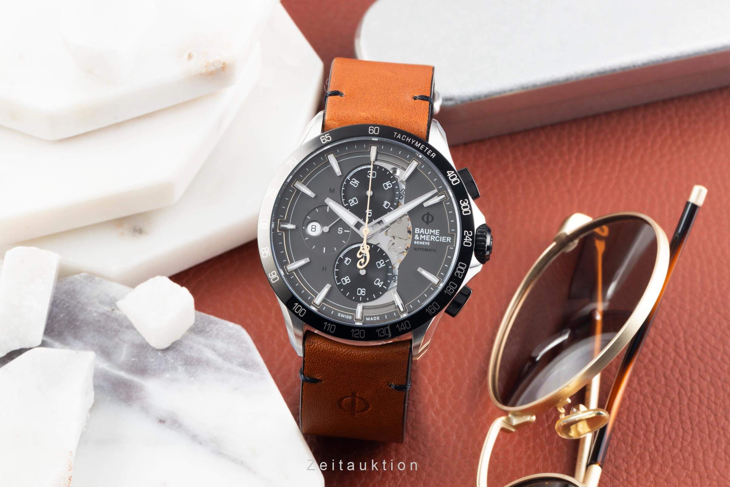 Baume & Mercier Clifton cronografo acciaio automatismo orologio da uomo 65843 M0A10402 LP: 4900EUR Limited  [2500569]