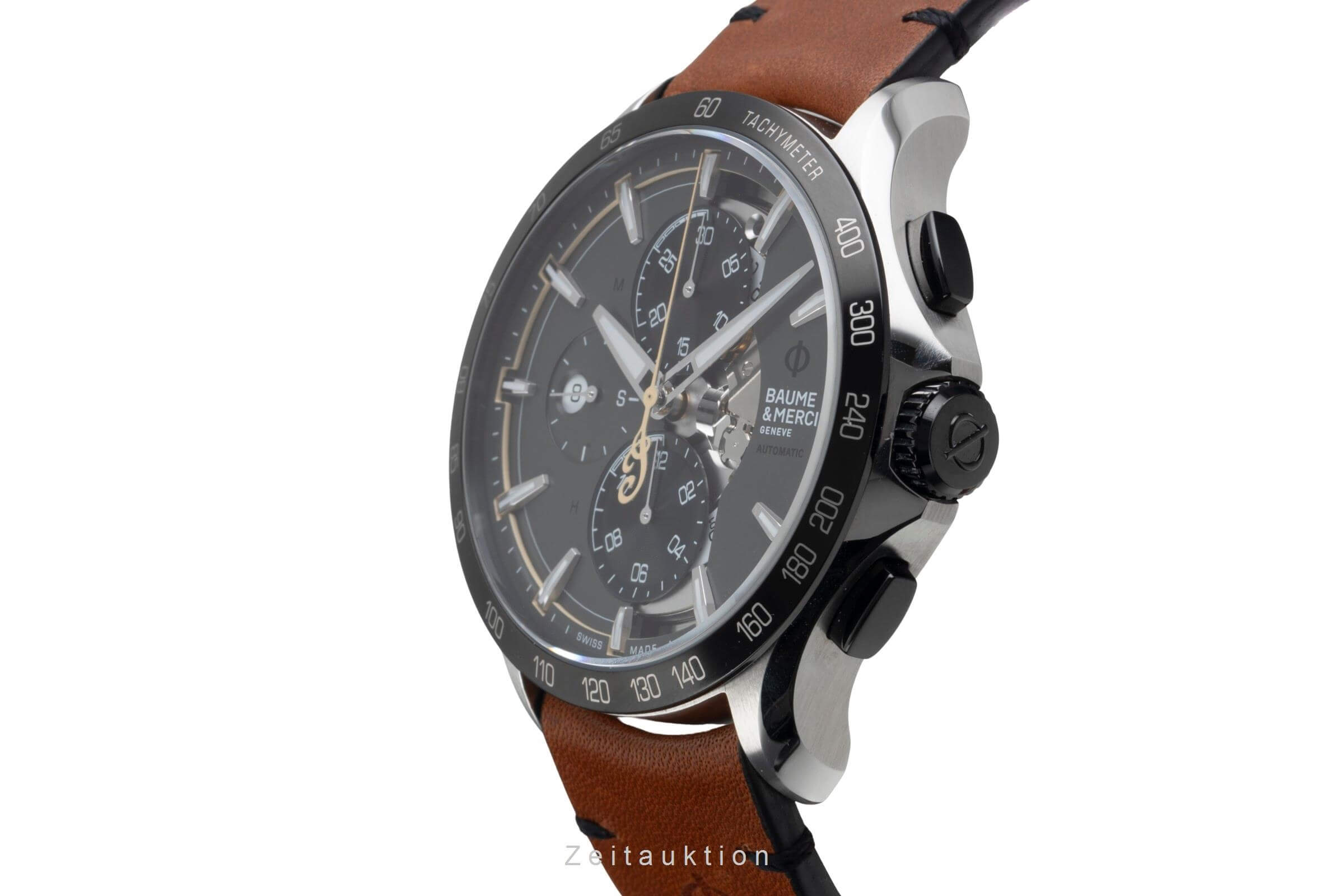 Baume & Mercier Clifton cronografo acciaio automatismo orologio da uomo 65843 M0A10402 LP: 4900EUR Limited  [2500569]