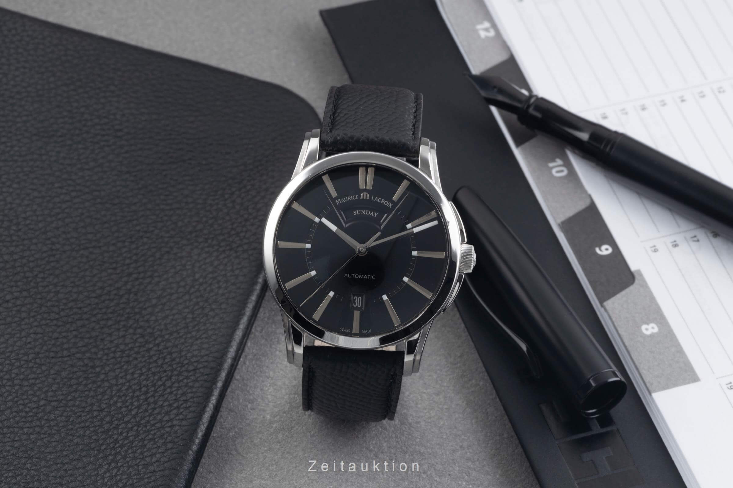 Maurice Lacroix Pontos steel automatic men's watch PT6158-SS001-33E  [2500571]