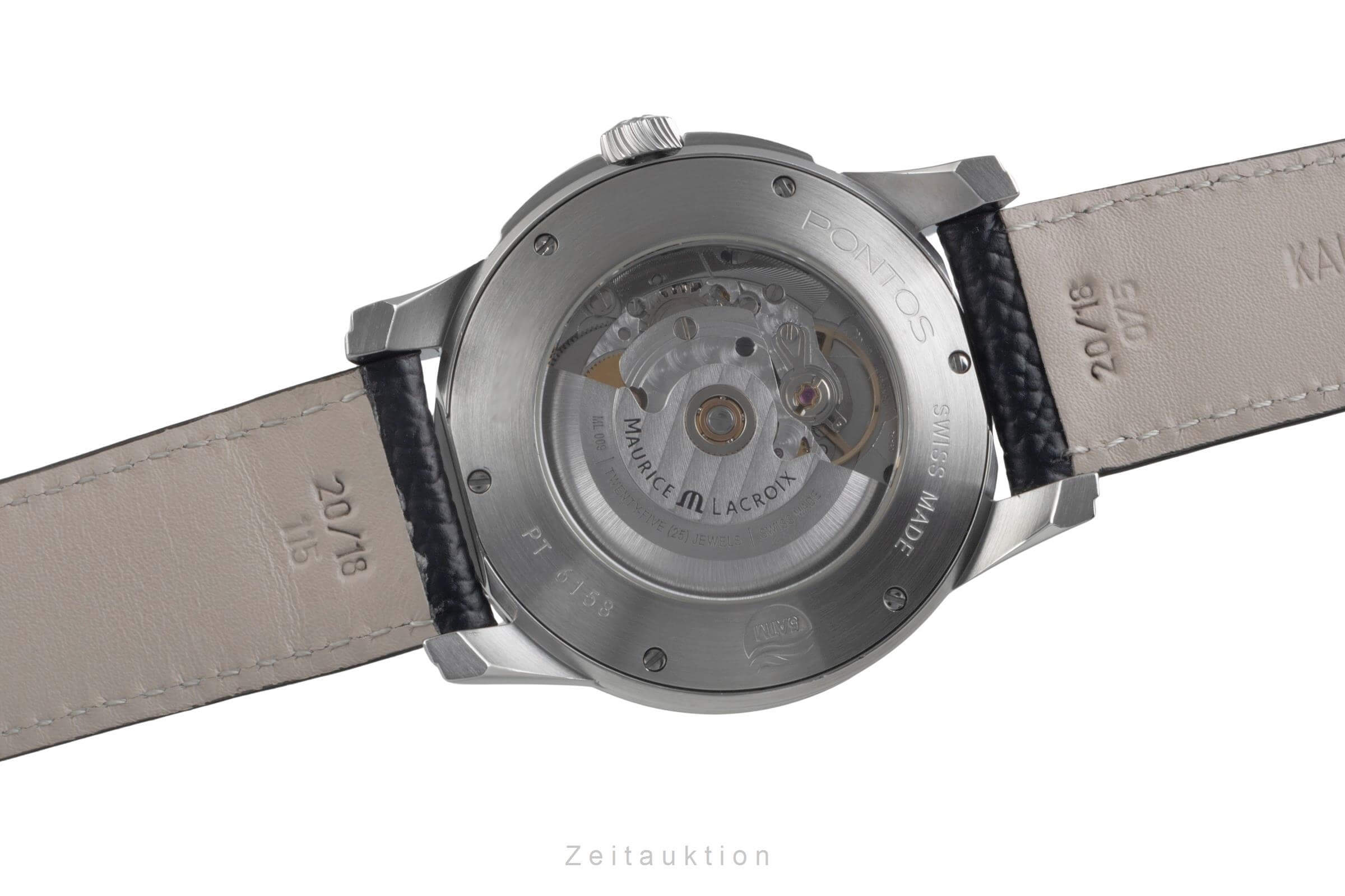 Maurice Lacroix Pontos steel automatic men's watch PT6158-SS001-33E  [2500571]