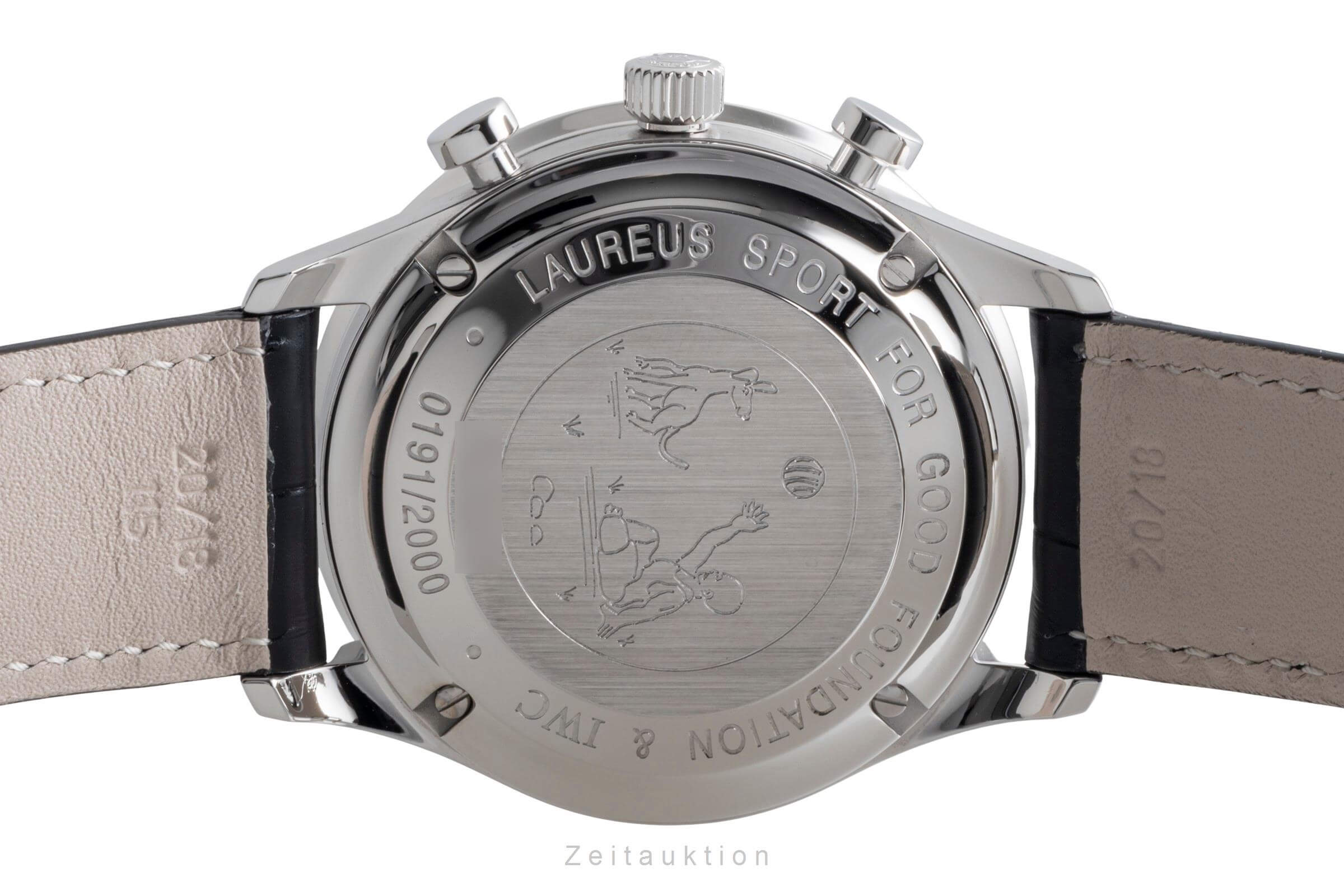 IWC Portugieser cronografo acciaio automatismo orologio da uomo IW371432 LP: 9100EUR Limited  [2500580]