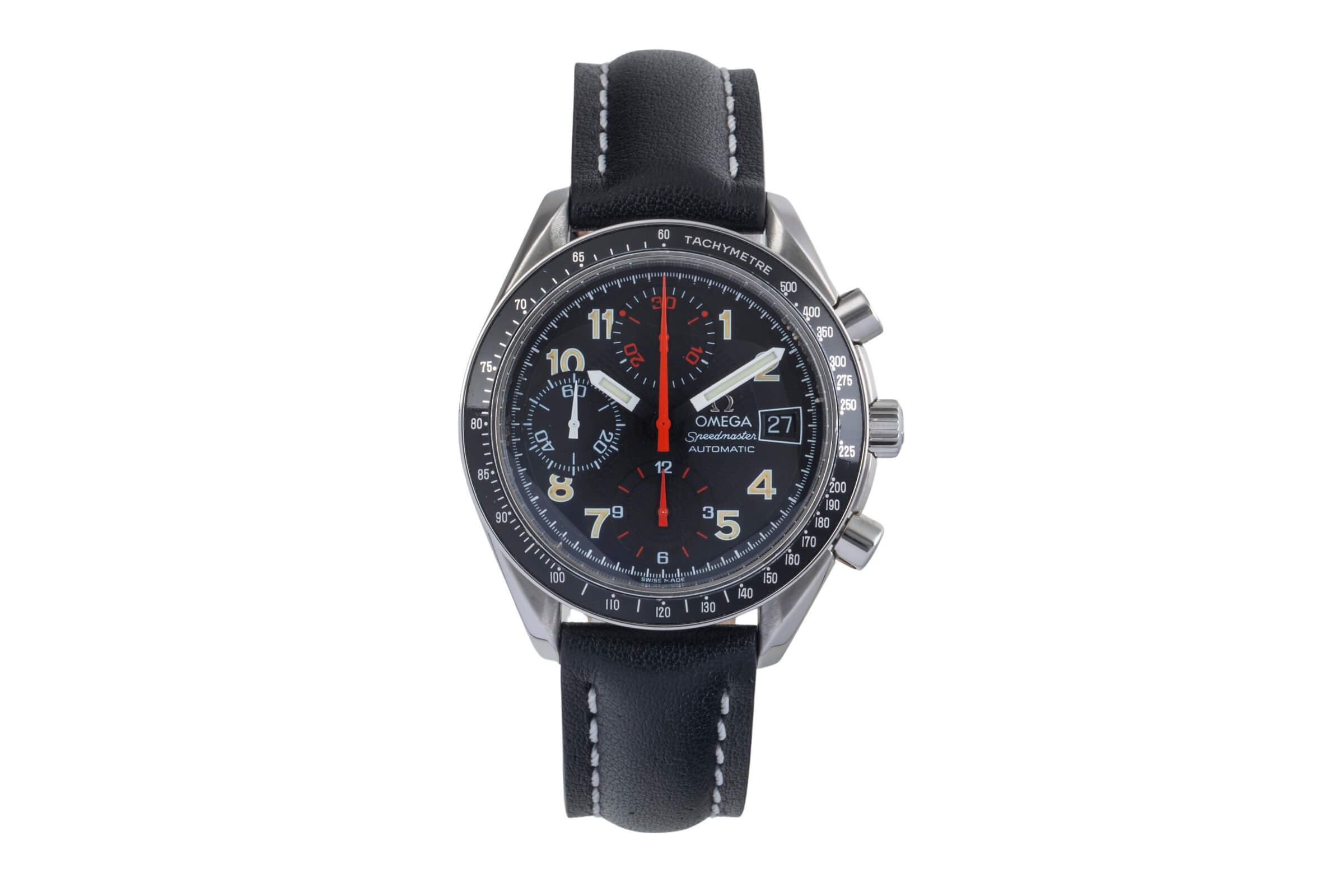 Omega Speedmaster chronographe acier automatique montre pour hommes 3813.53.00 LP: 5700EUR  [2500613]