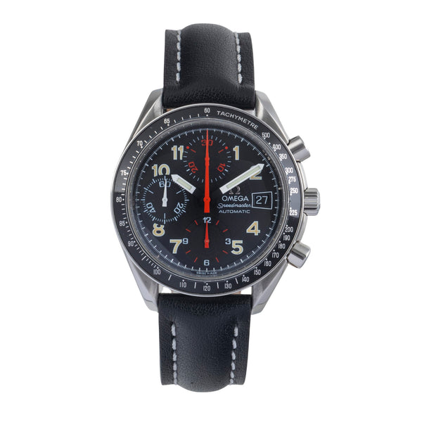 Omega Speedmaster chronographe acier automatique montre pour hommes 3813.53.00 LP: 5700EUR  [2500613]