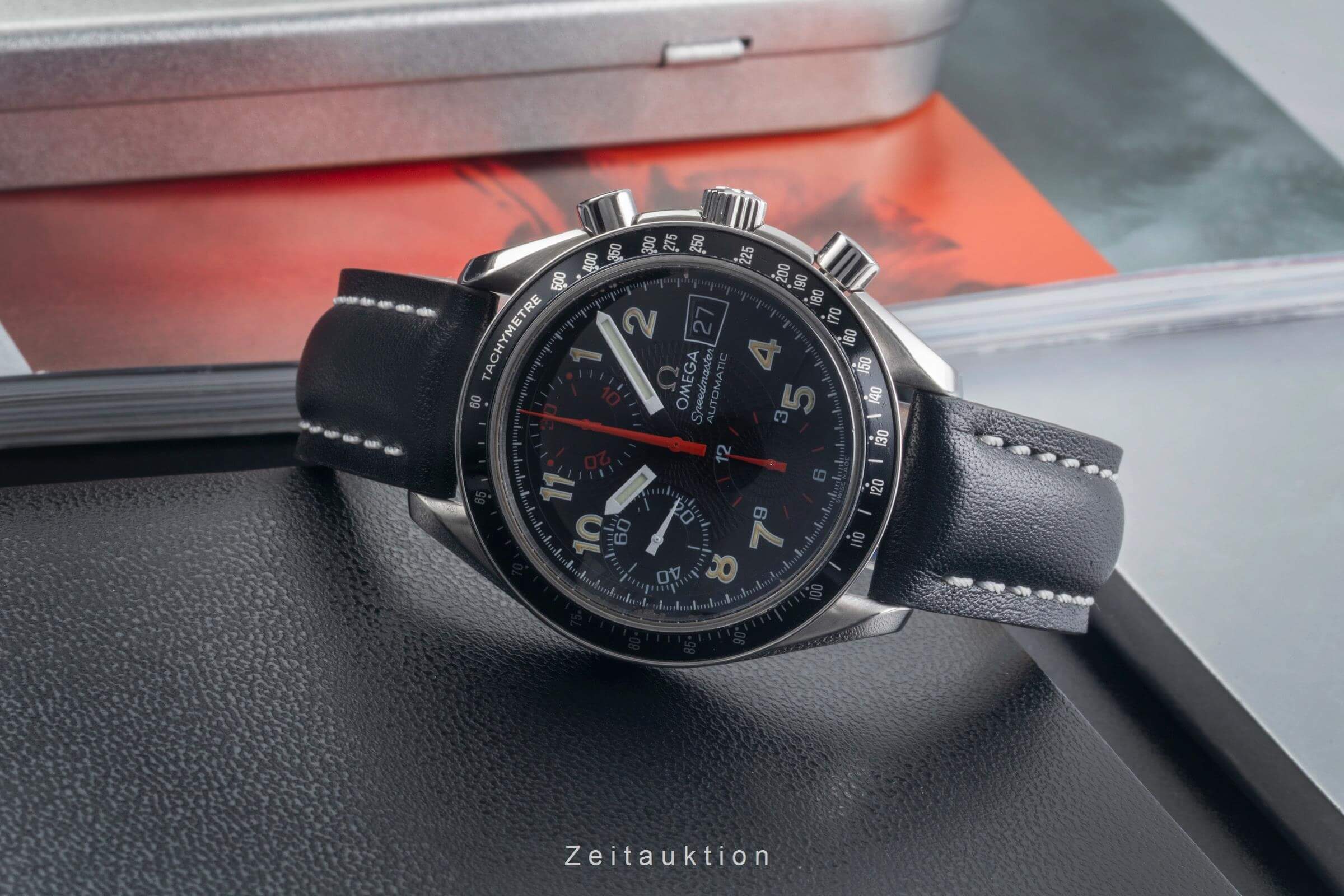 Omega Speedmaster chronographe acier automatique montre pour hommes 3813.53.00 LP: 5700EUR  [2500613]