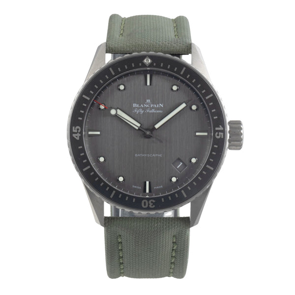 Blancpain Fifty Fathoms titanio automatismo orologio da uomo 5000-1210-G52A LP: 13300EUR  [2500642]