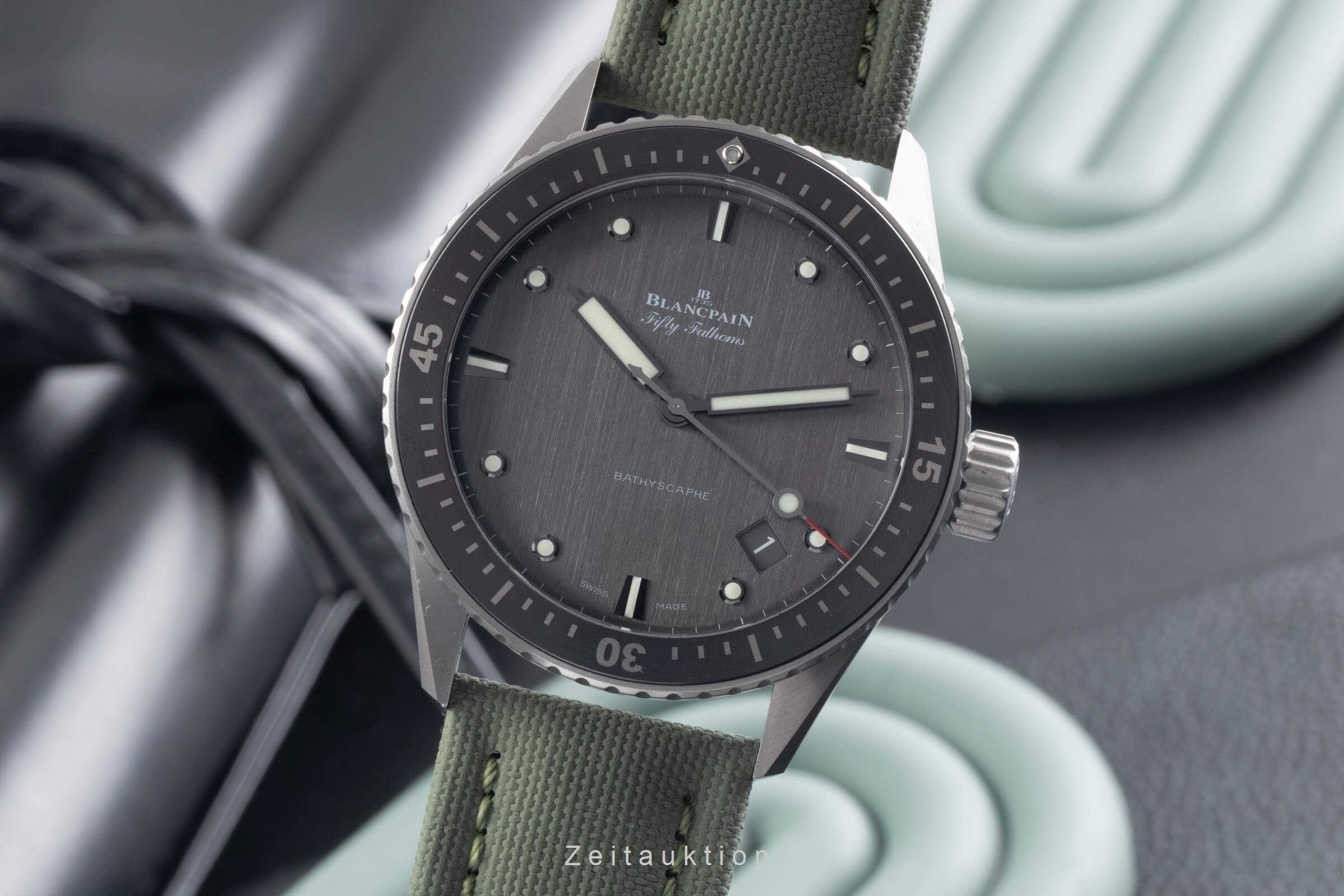 Blancpain Fifty Fathoms titanio automatismo orologio da uomo 5000-1210-G52A LP: 13300EUR  [2500642]