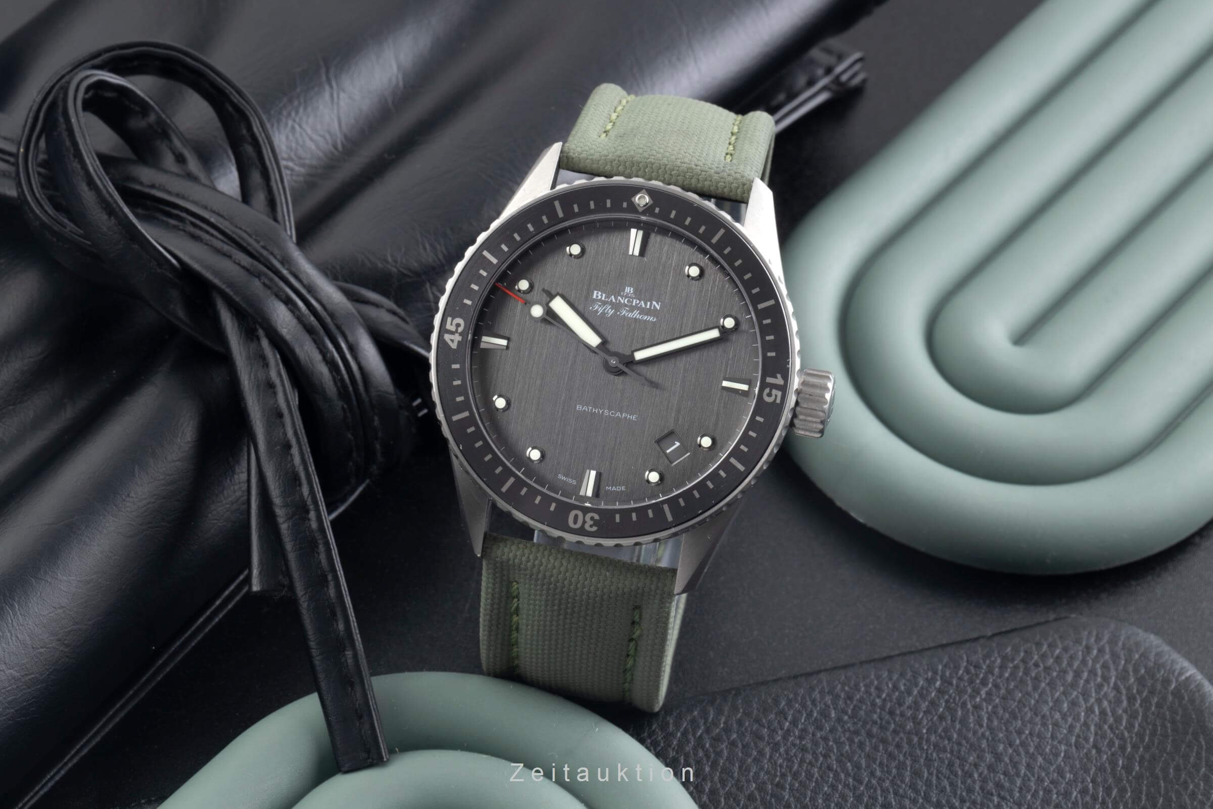 Blancpain Fifty Fathoms titanio automatismo orologio da uomo 5000-1210-G52A LP: 13300EUR  [2500642]