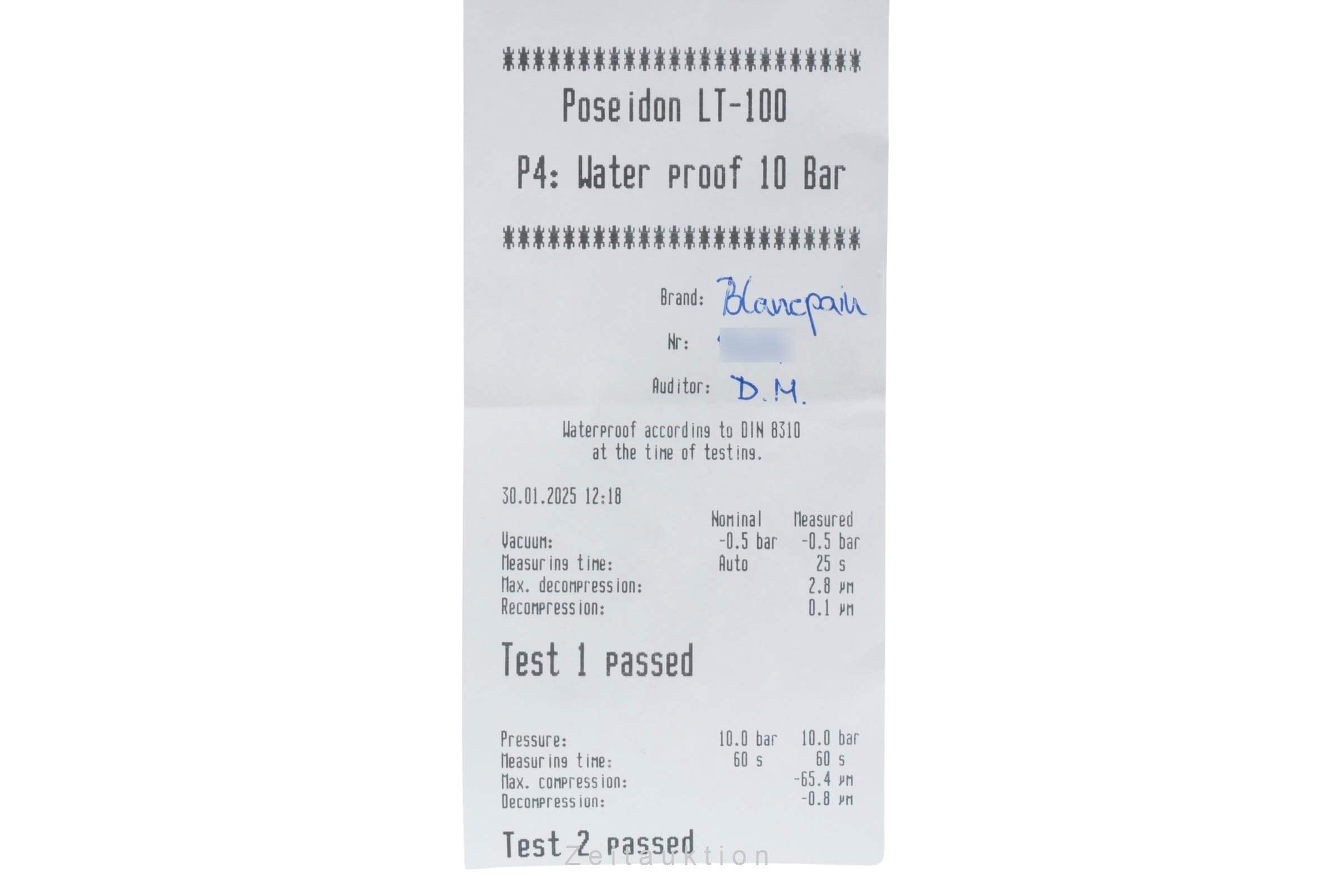 Blancpain Fifty Fathoms titanio automatismo orologio da uomo 5000-1210-G52A LP: 13300EUR  [2500642]