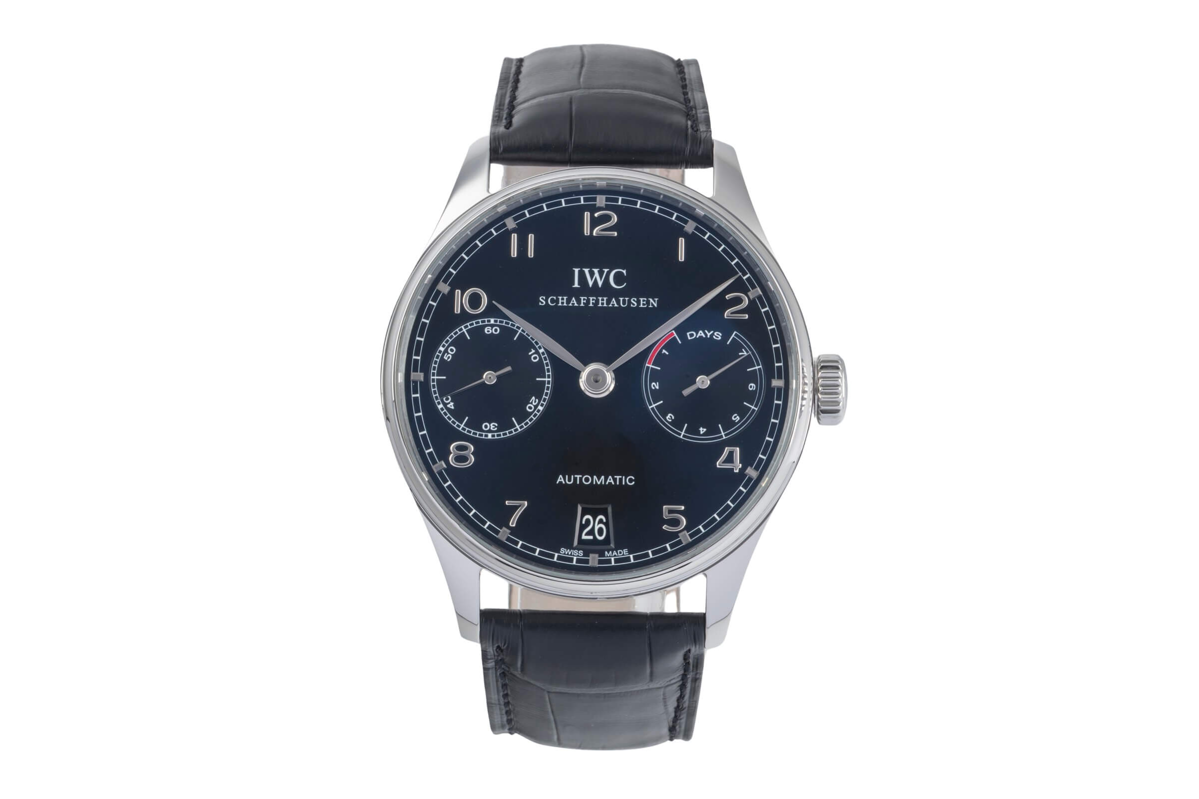 IWC Portugieser acero automático reloj para caballeros IW500109 LP: 14000EUR  [2500657]