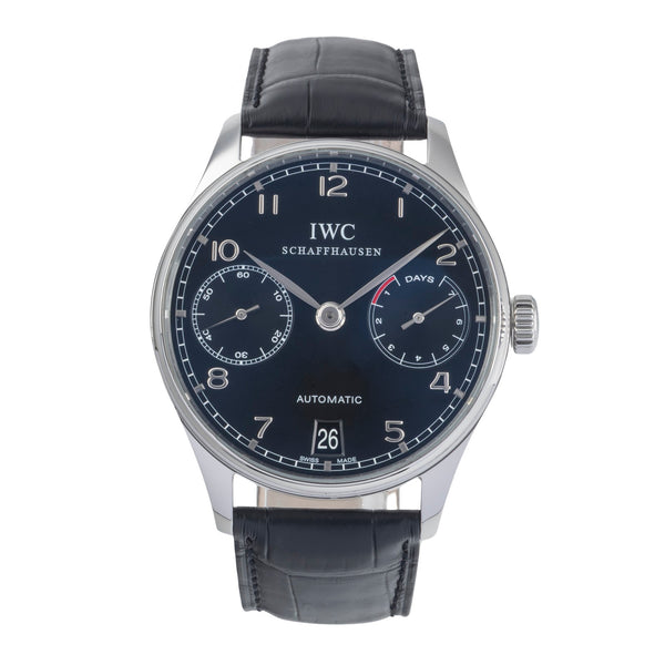 IWC Portugieser acero automático reloj para caballeros IW500109 LP: 14000EUR  [2500657]