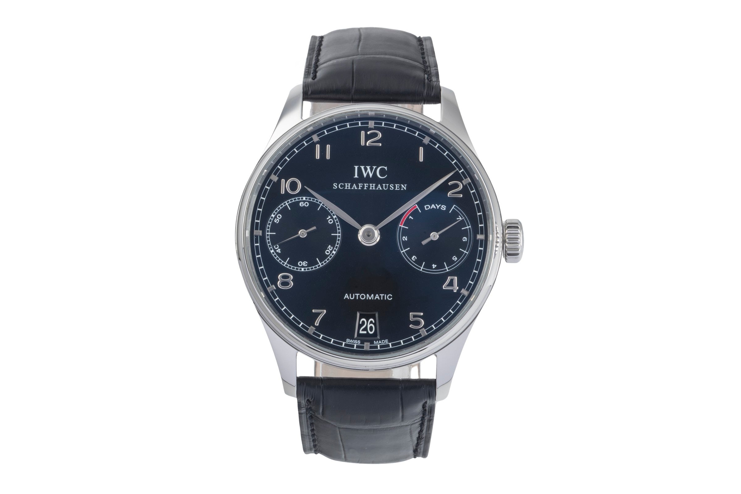 IWC Portugieser acciaio automatismo orologio da uomo IW500109 LP: 14000EUR  [2500657]
