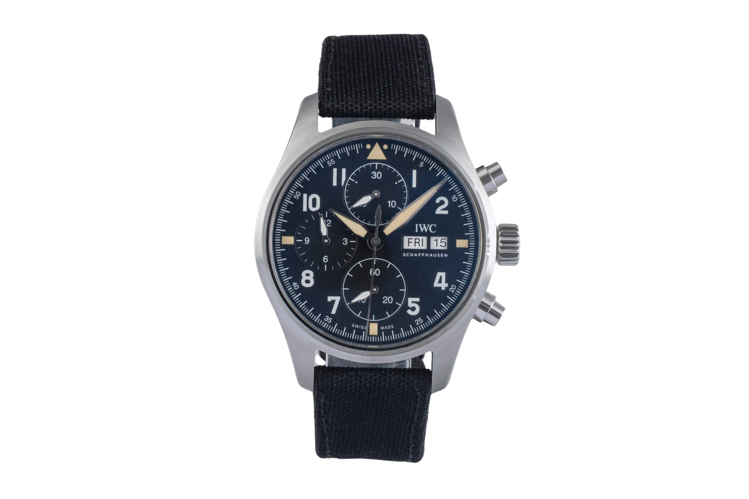 IWC Spitfire cronógrafo acero automático reloj para caballeros IW387901 LP: 7900EUR  [2500659]
