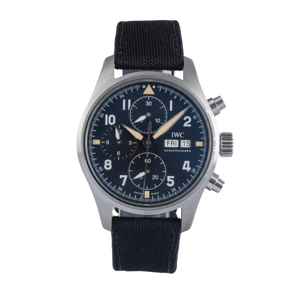 IWC Spitfire cronógrafo acero automático reloj para caballeros IW387901 LP: 7900EUR  [2500659]