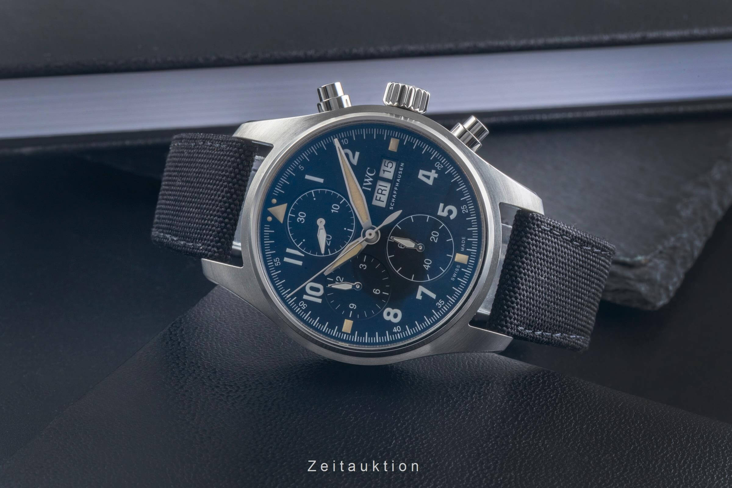 IWC Spitfire cronógrafo acero automático reloj para caballeros IW387901 LP: 7900EUR  [2500659]
