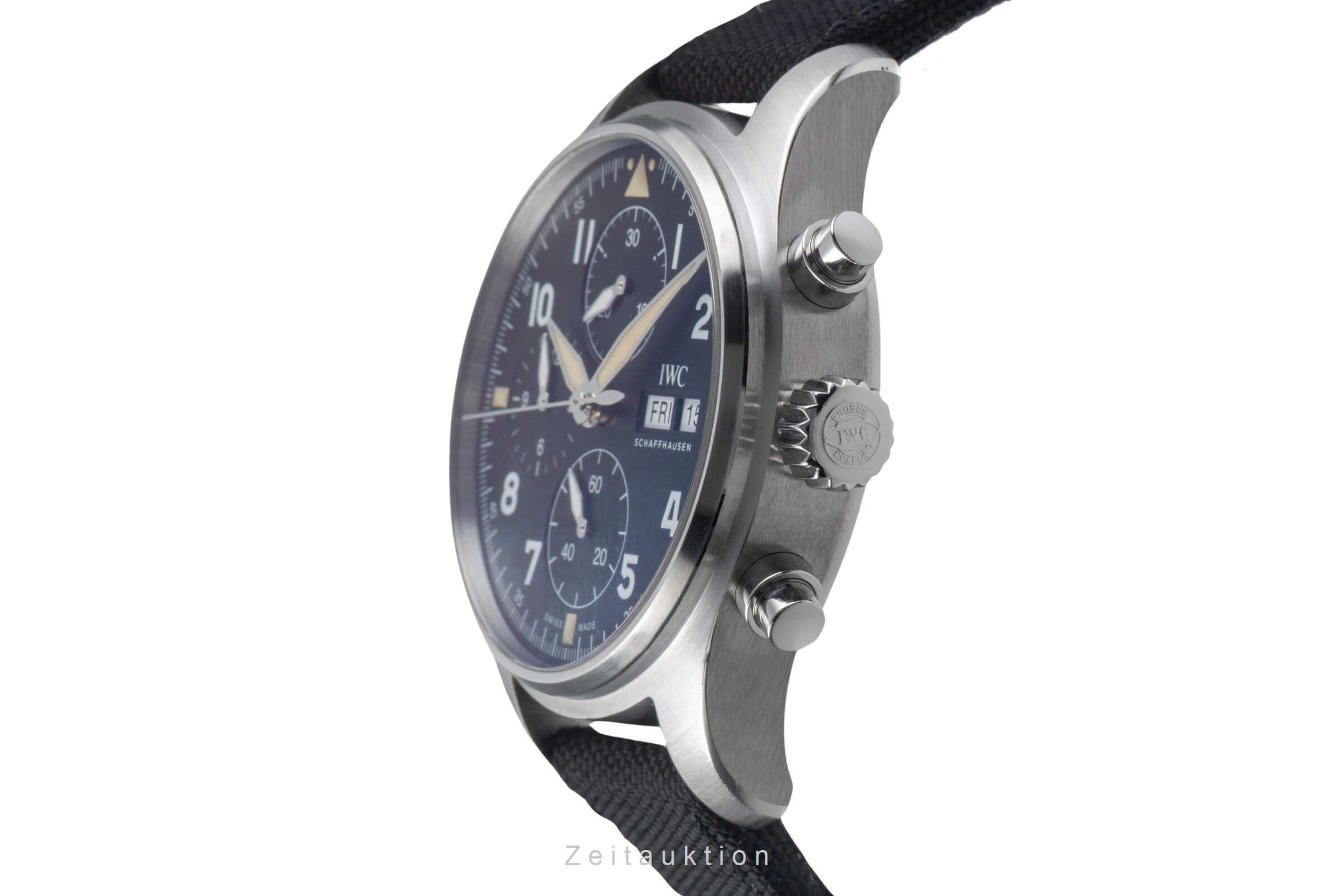 IWC Spitfire cronógrafo acero automático reloj para caballeros IW387901 LP: 7900EUR  [2500659]
