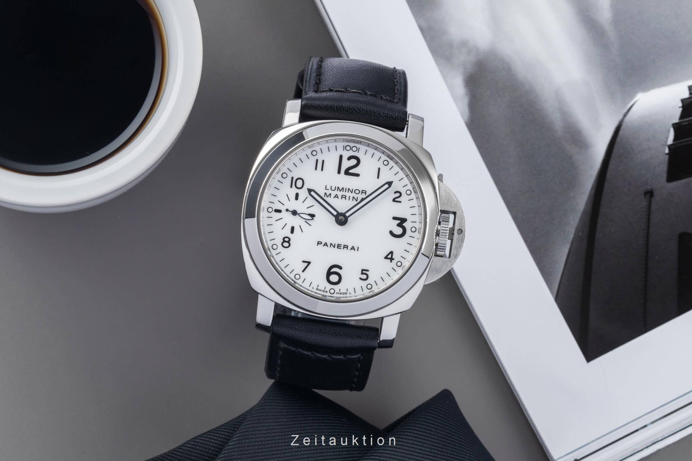 Panerai Luminor Marina acero cuerda manual reloj para caballeros PAM00113 LP: 6200EUR  [2500676]