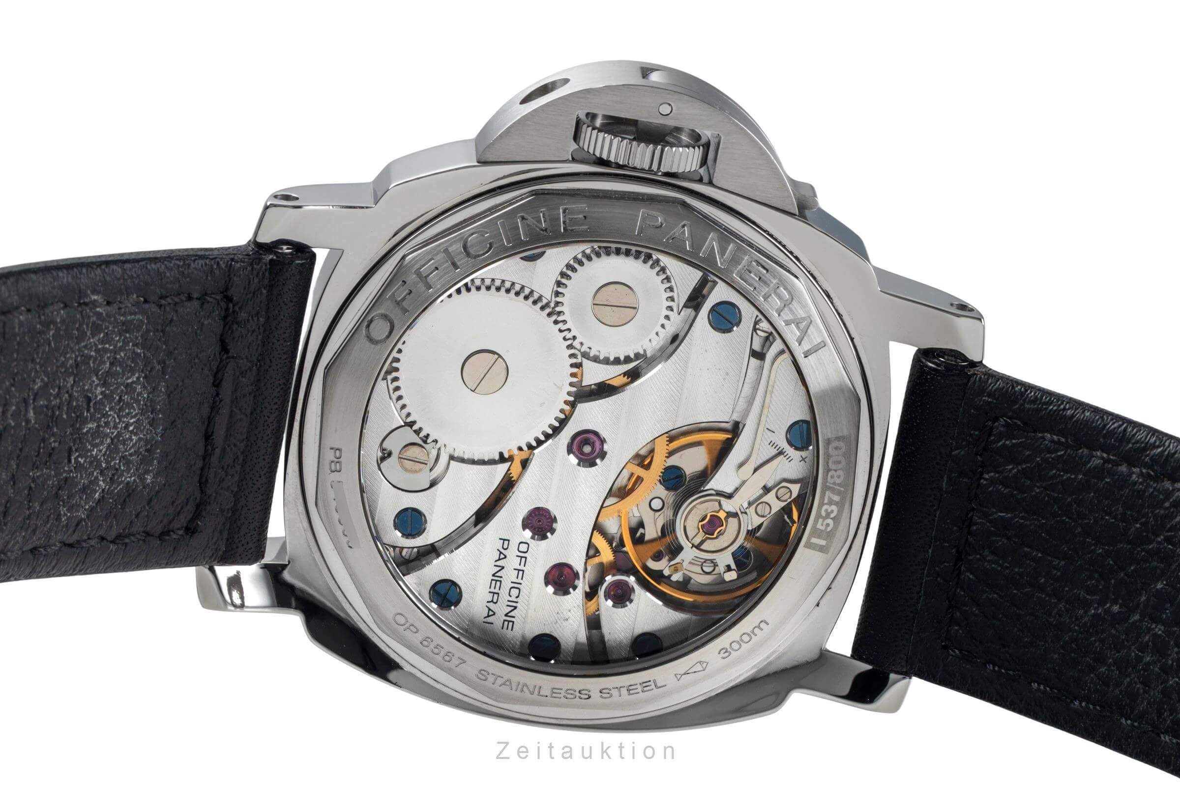 Panerai Luminor Marina acero cuerda manual reloj para caballeros PAM00113 LP: 6200EUR  [2500676]