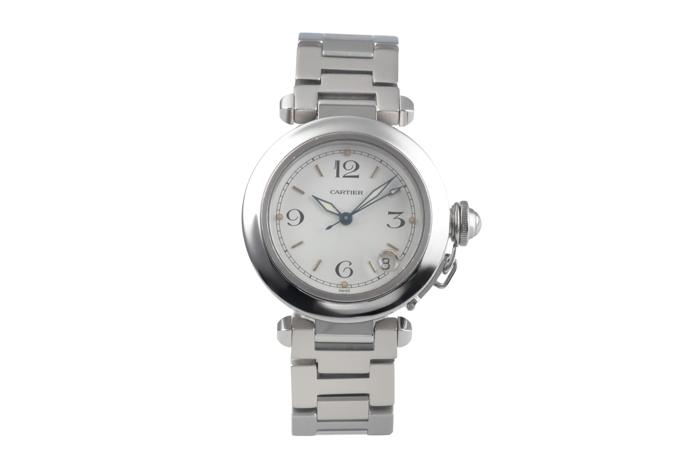 Cartier Pasha acier automatique montre pour hommes W31015M7, 2324 LP: 7200EUR  [2500686]