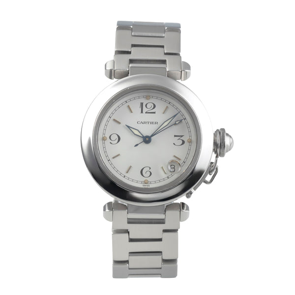 Cartier Pasha acier automatique montre pour hommes W31015M7, 2324 LP: 7200EUR  [2500686]