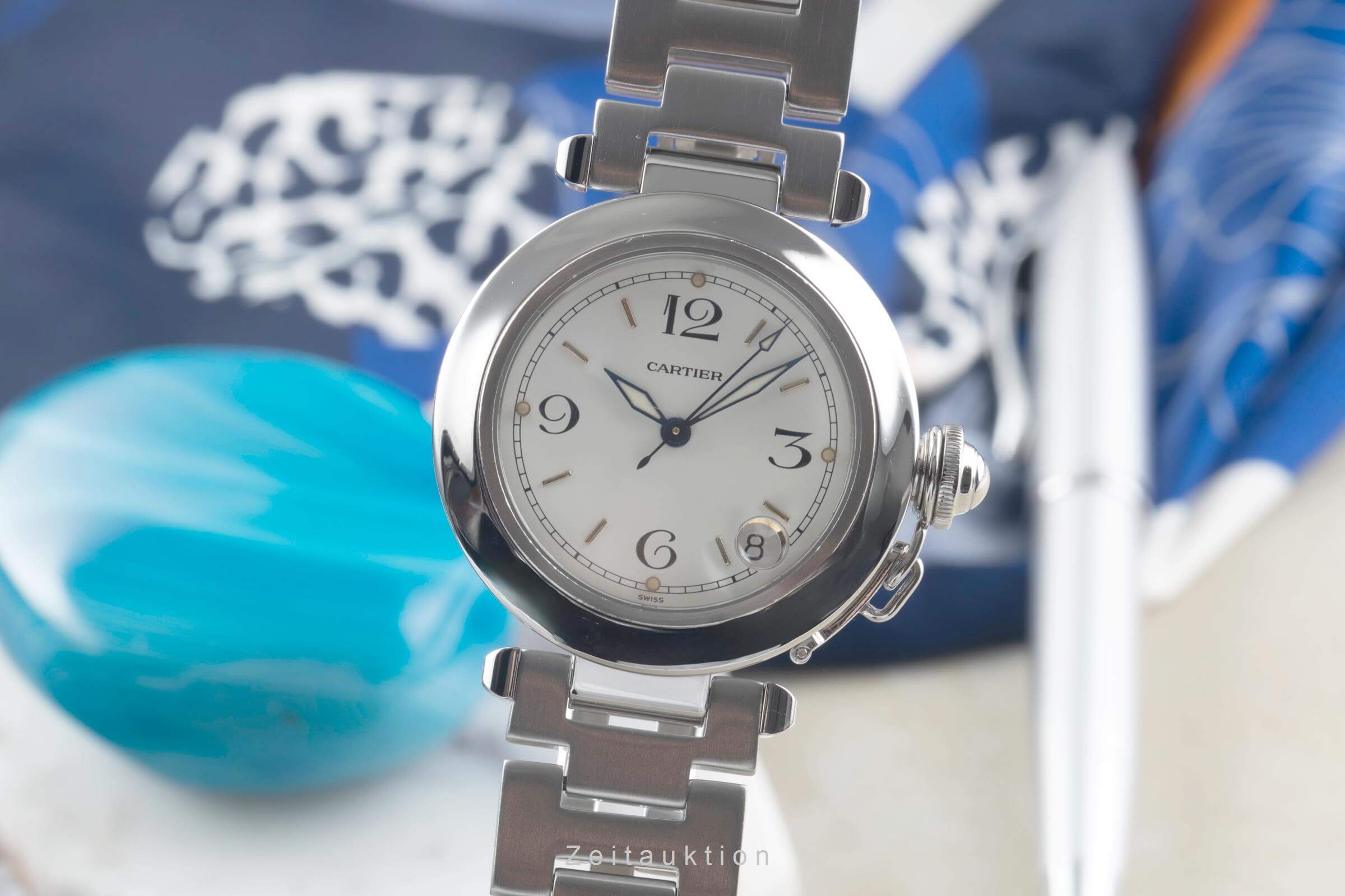 Cartier Pasha acier automatique montre pour hommes W31015M7, 2324 LP: 7200EUR  [2500686]