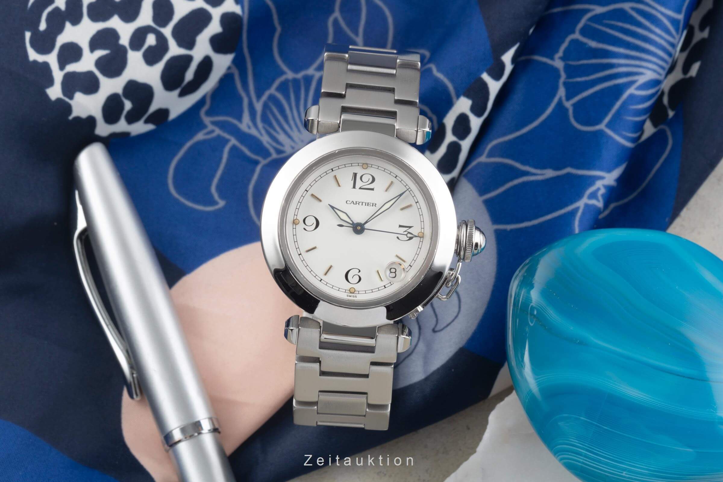 Cartier Pasha acier automatique montre pour hommes W31015M7, 2324 LP: 7200EUR  [2500686]