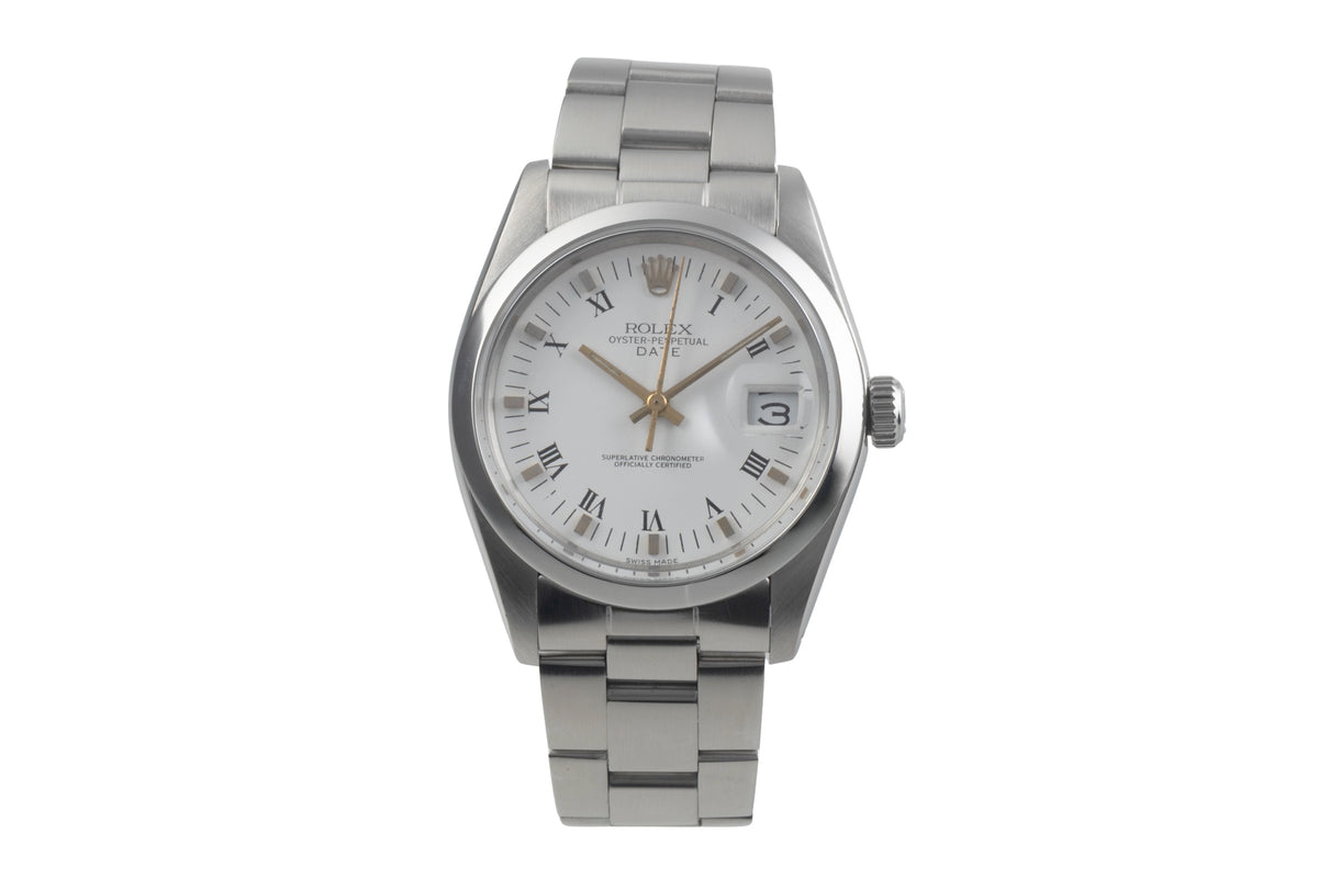 Rolex Date acero automático reloj para caballeros 1500  [2500704]