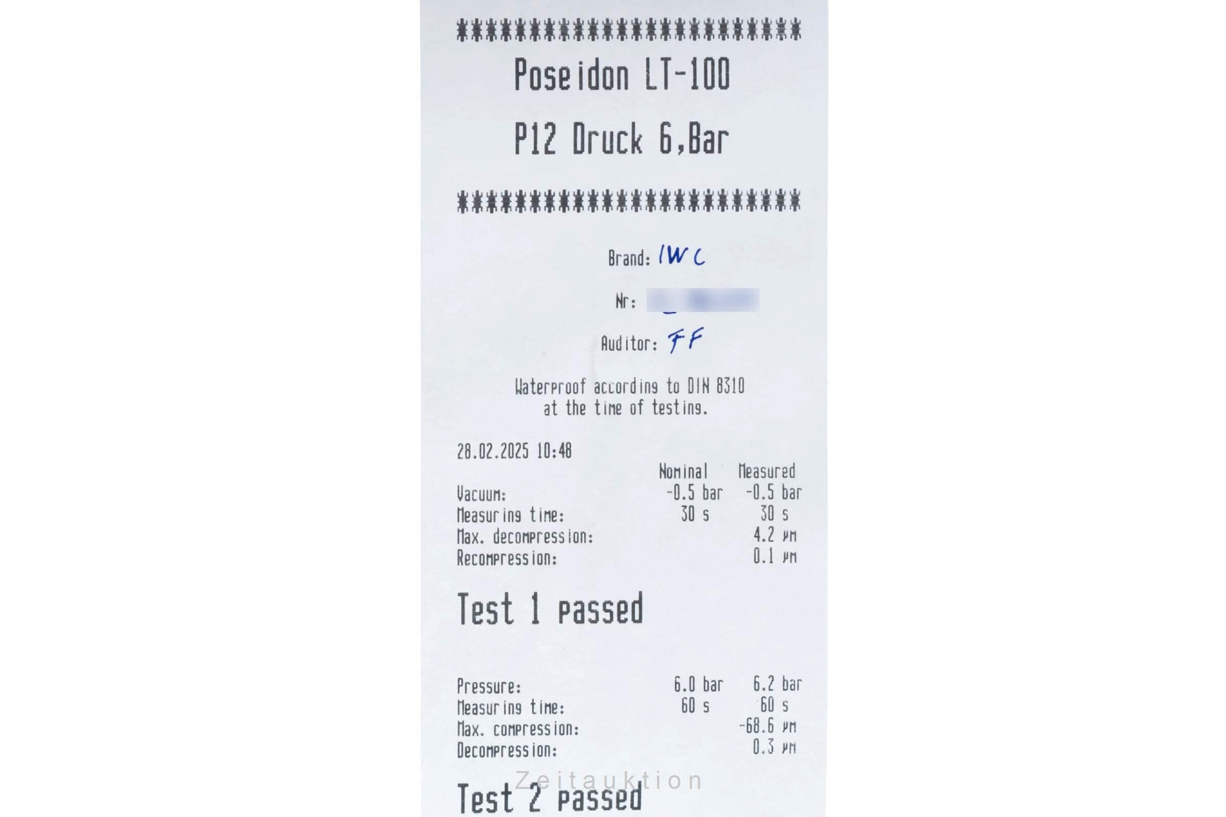 IWC Mark XVII acero automático reloj para caballeros IW326504 LP: 0EUR  [2500716]