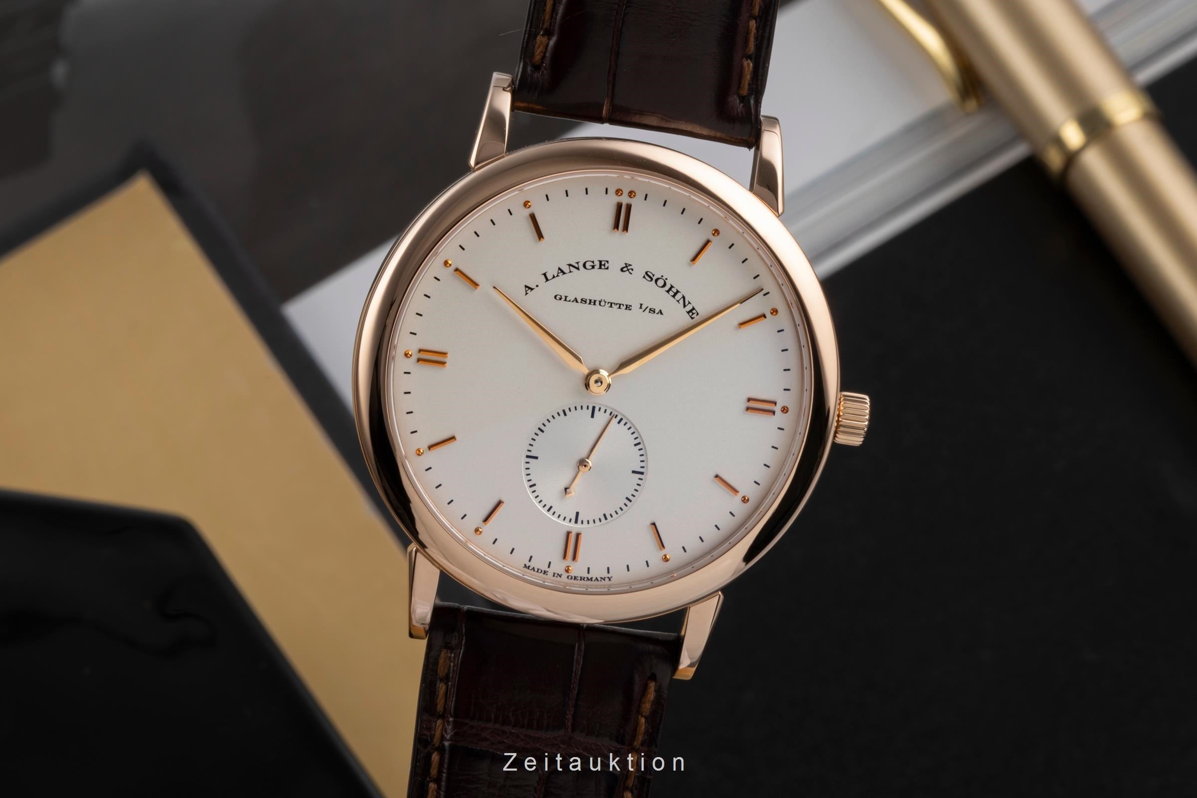 A. Lange & Söhne Saxonia 18 ct red gold manual winding Kal. L941.1