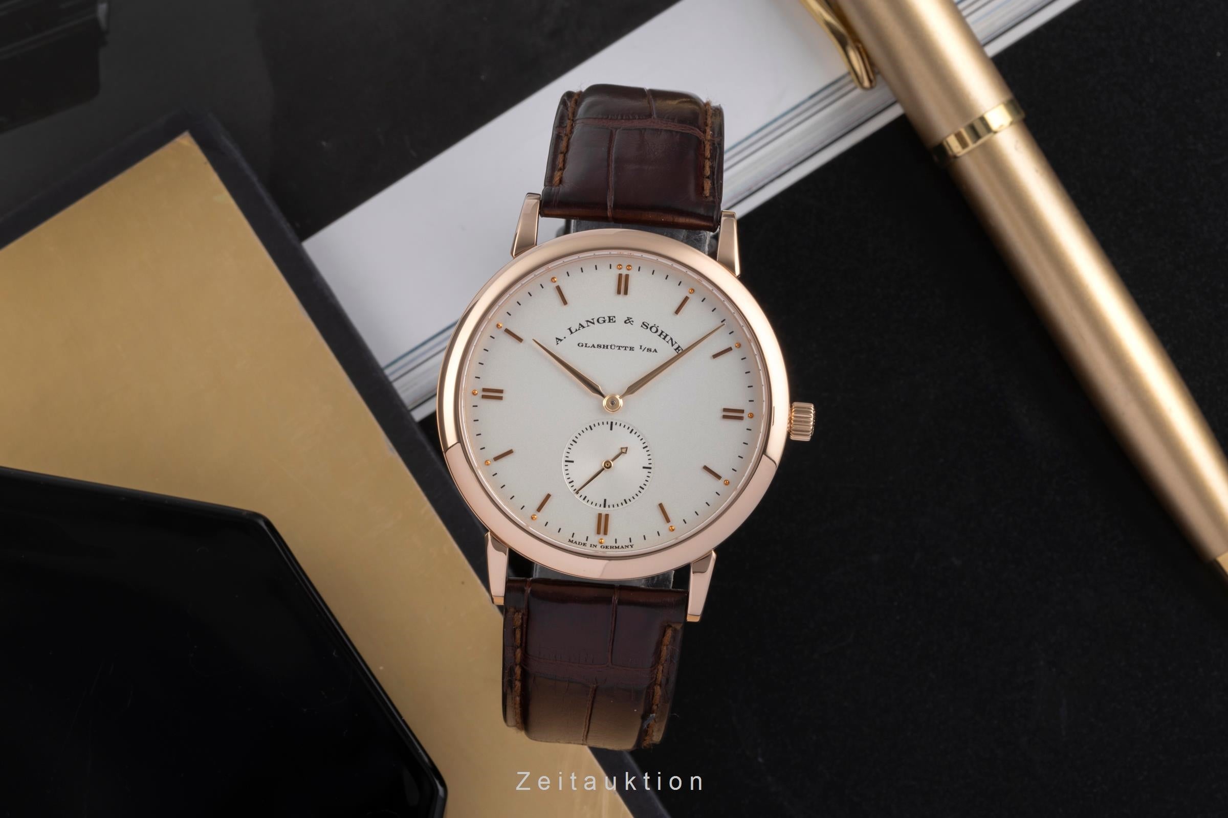 A. Lange & Söhne Saxonia 18 ct red gold manual winding Kal. L941.1