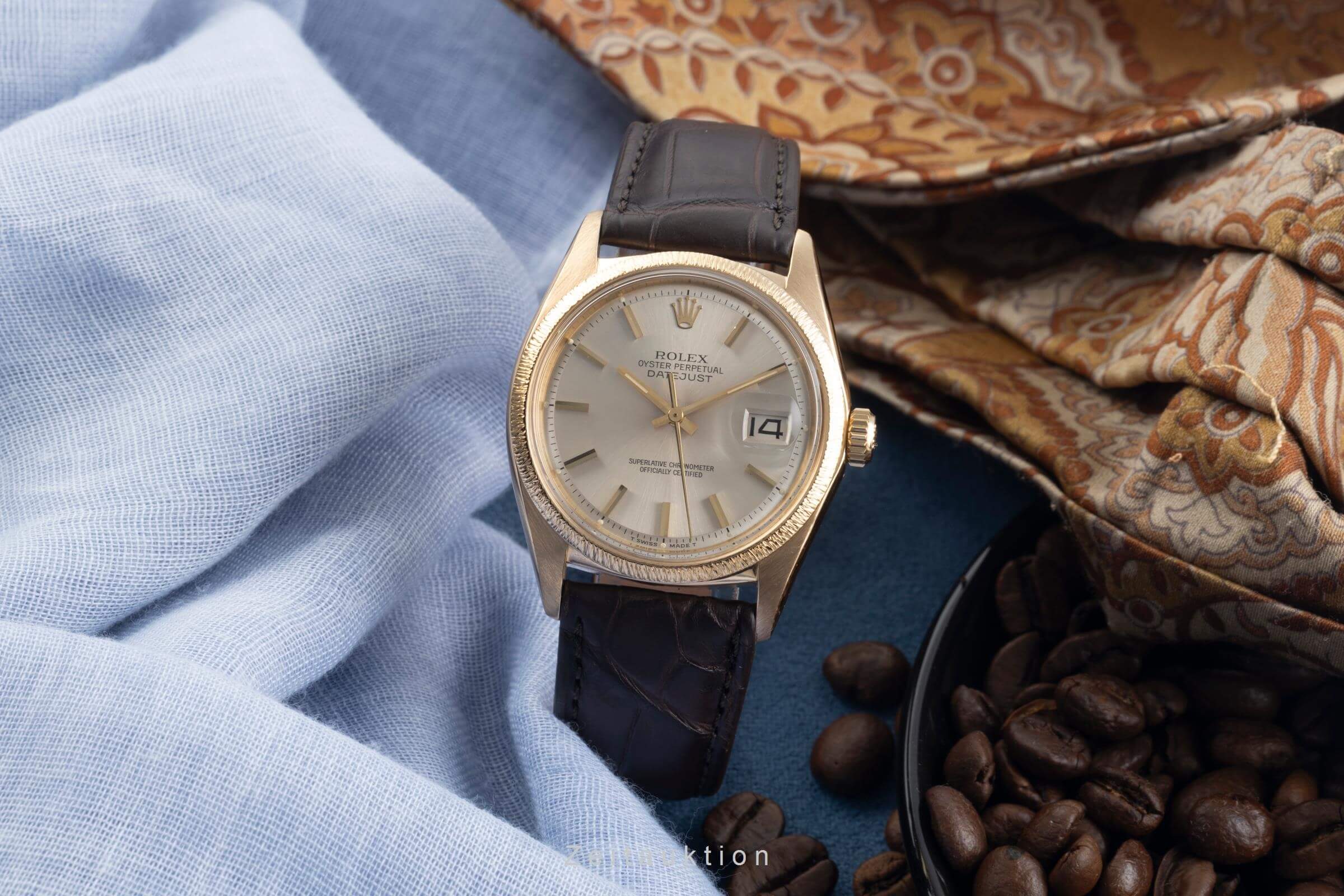 Rolex Datejust oro 18 ct automatismo orologio da uomo 1601  [2500729]