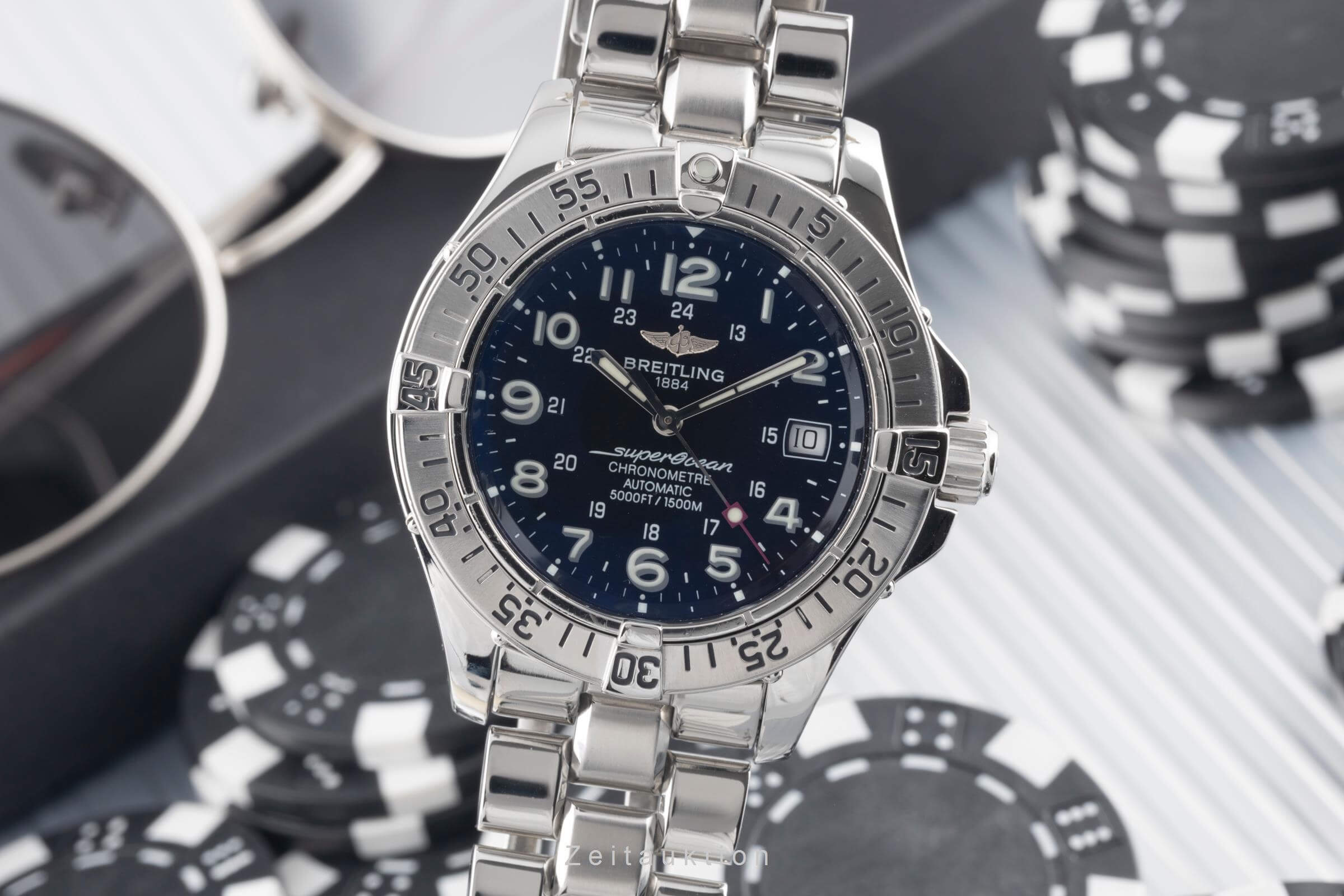 Breitling Superocean steel automatic men's watch A17360 LP: 5300EUR  [2500735]