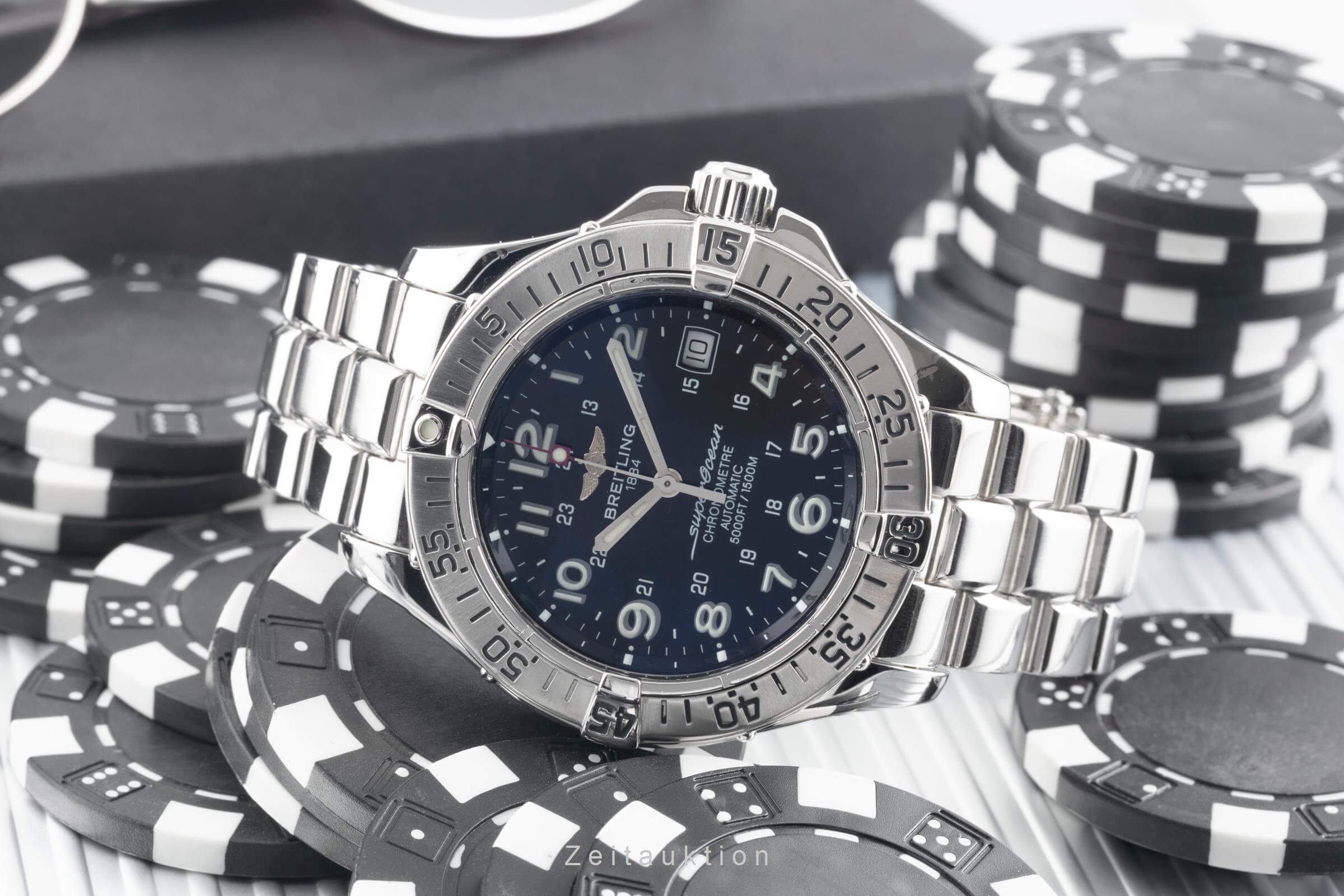 Breitling Superocean steel automatic men's watch A17360 LP: 5300EUR  [2500735]
