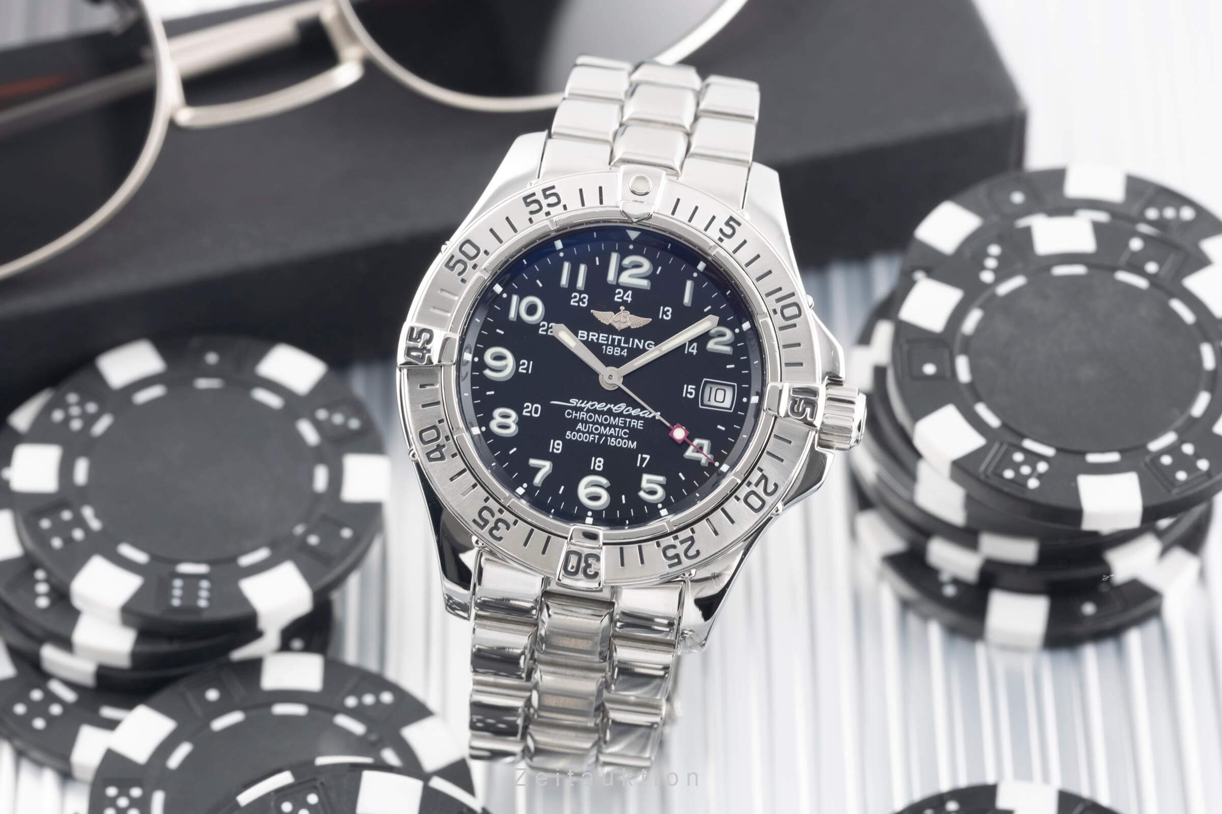 Breitling Superocean steel automatic men's watch A17360 LP: 5300EUR  [2500735]