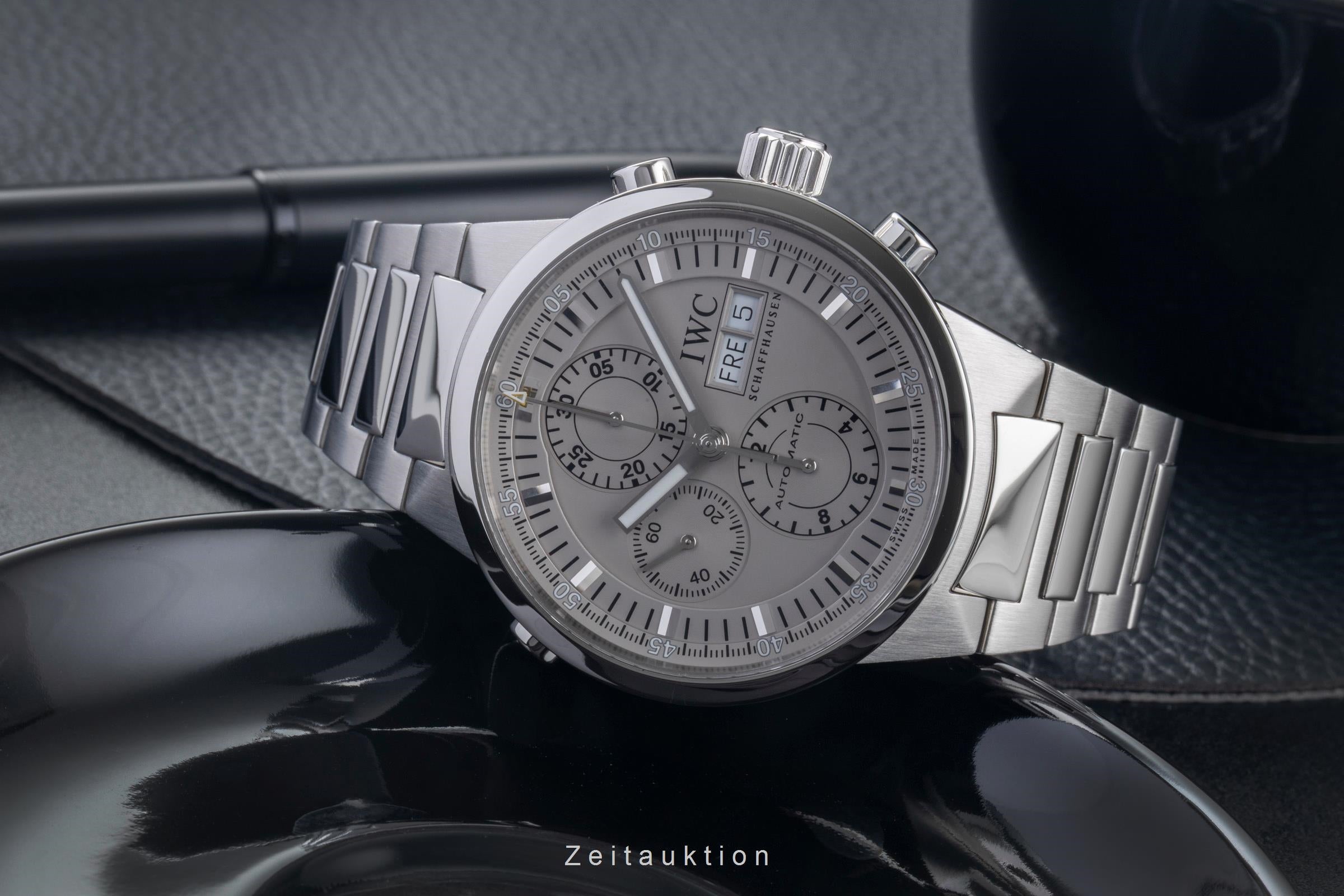 IWC GST Rattrapante Chronograph Edelstahl Automatik Herrenuhr Ref. IW371506 B&P [2500791]