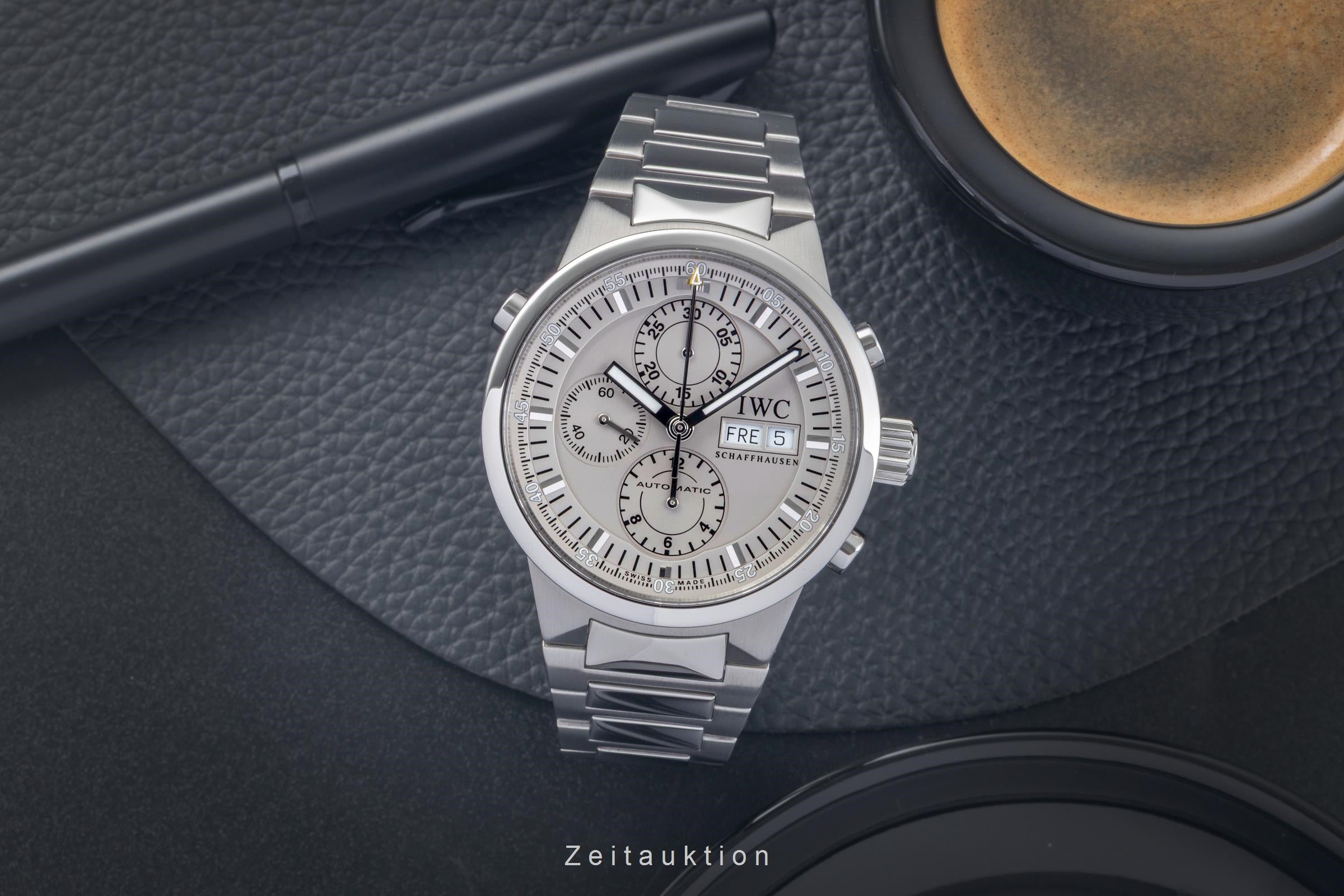IWC GST Rattrapante Chronograph Edelstahl Automatik Herrenuhr Ref. IW371506 B&P [2500791]