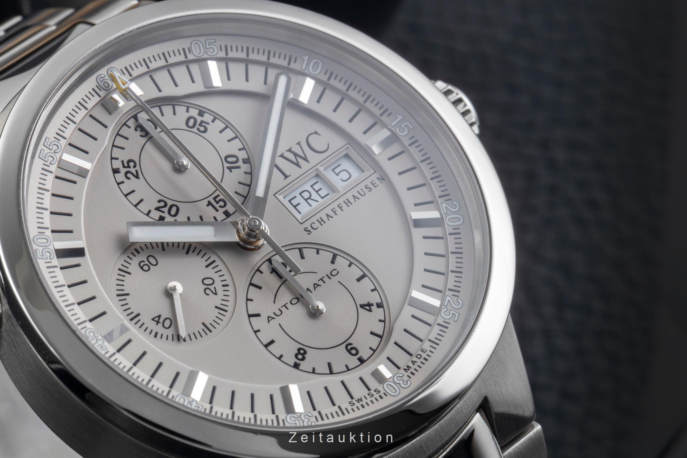 IWC GST Rattrapante Chronograph Edelstahl Automatik Herrenuhr Ref. IW371506 B&P [2500791]