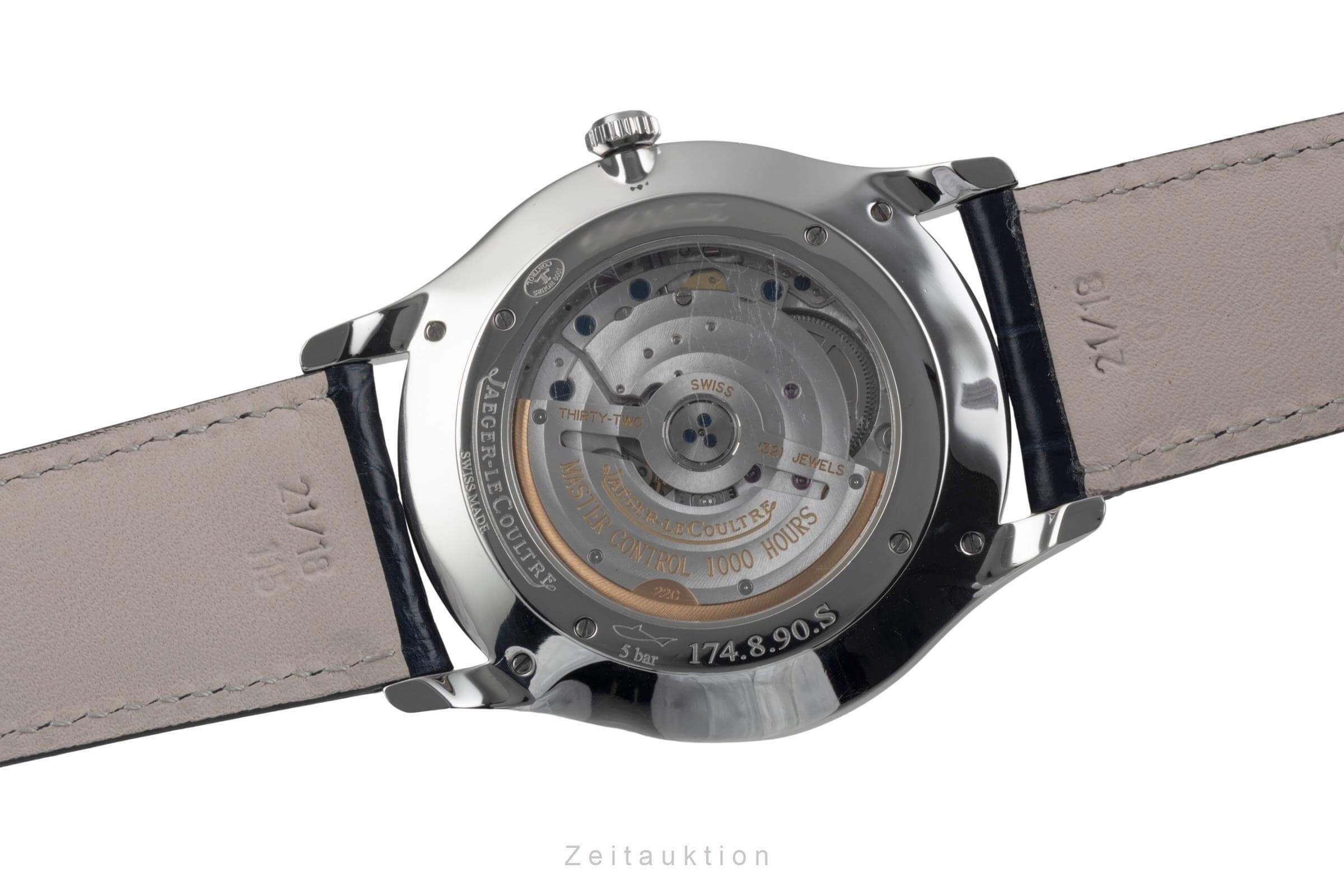 Jaeger LeCoultre Master Ultra Thin acier automatique montre pour hommes Q1358420  174.8.90.S LP: 10300EUR  [2500797]