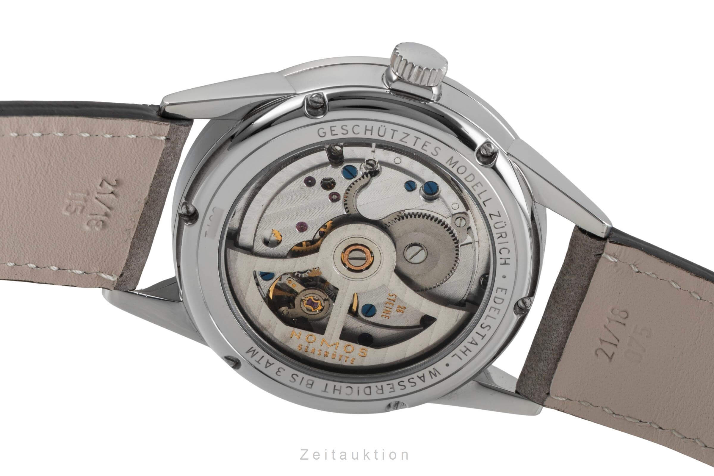 Nomos Zürich Automatik Datum Edelstahl Herrenuhr Ref. 802 Box & Papiere 2016 [2500822]