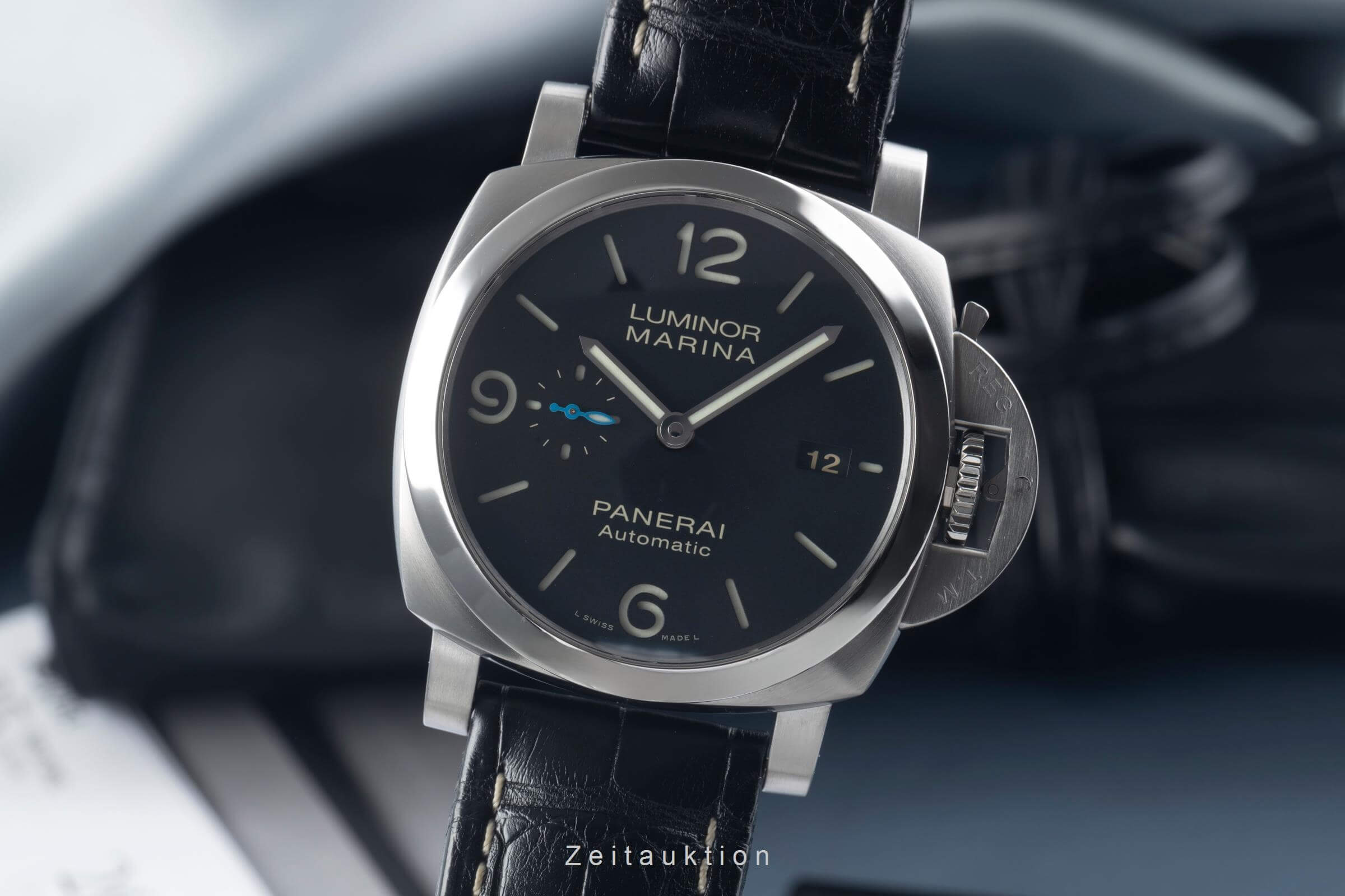 Panerai Luminor Marina acero automático reloj para caballeros PAM01312 LP: 8900EUR  [2500832]