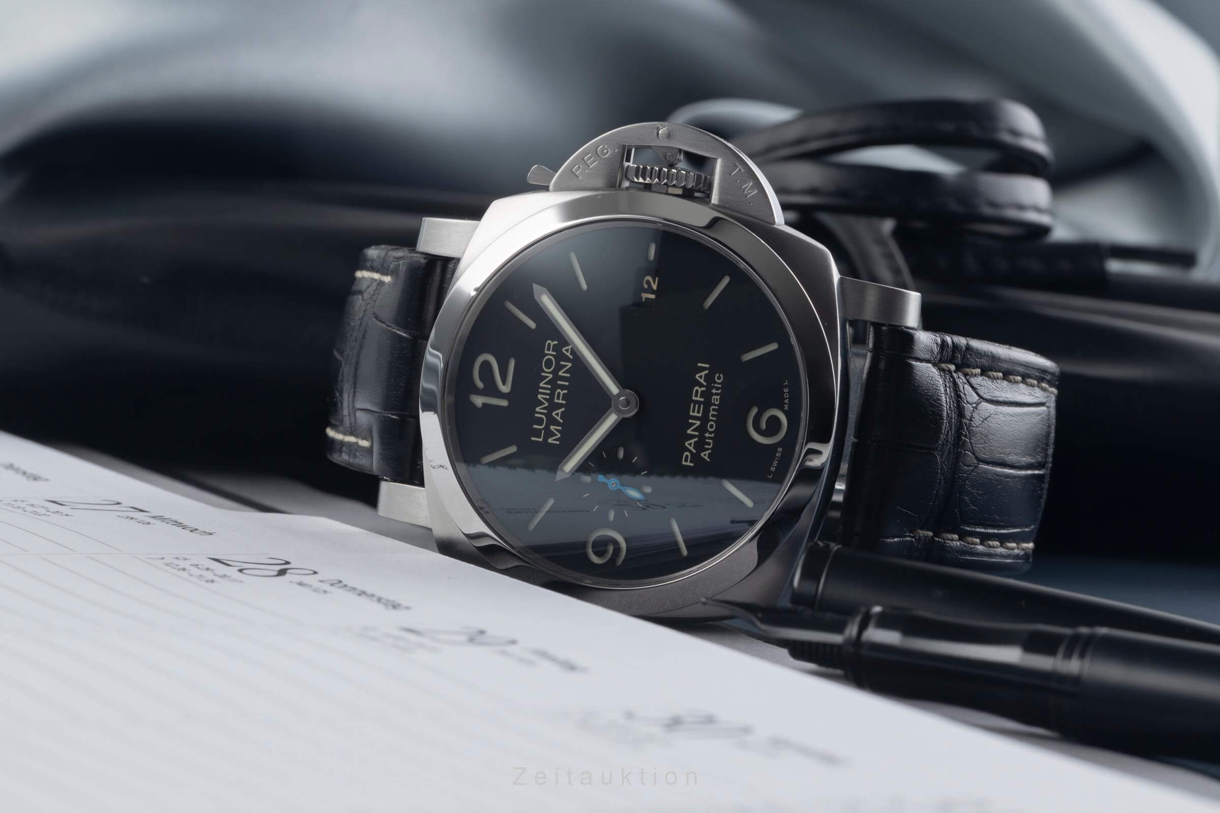Panerai Luminor Marina acero automático reloj para caballeros PAM01312 LP: 8900EUR  [2500832]