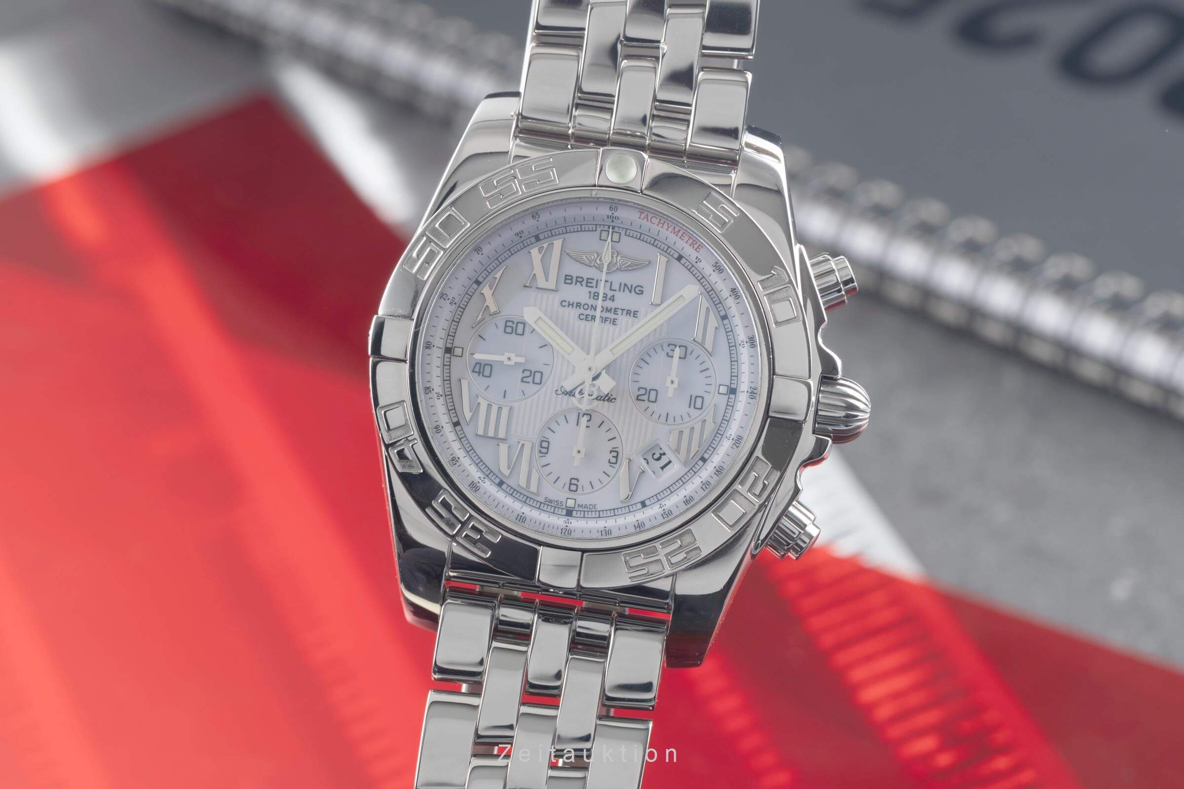 Breitling Chronomat cronografo acciaio automatismo orologio da uomo AB0110  [2500834]