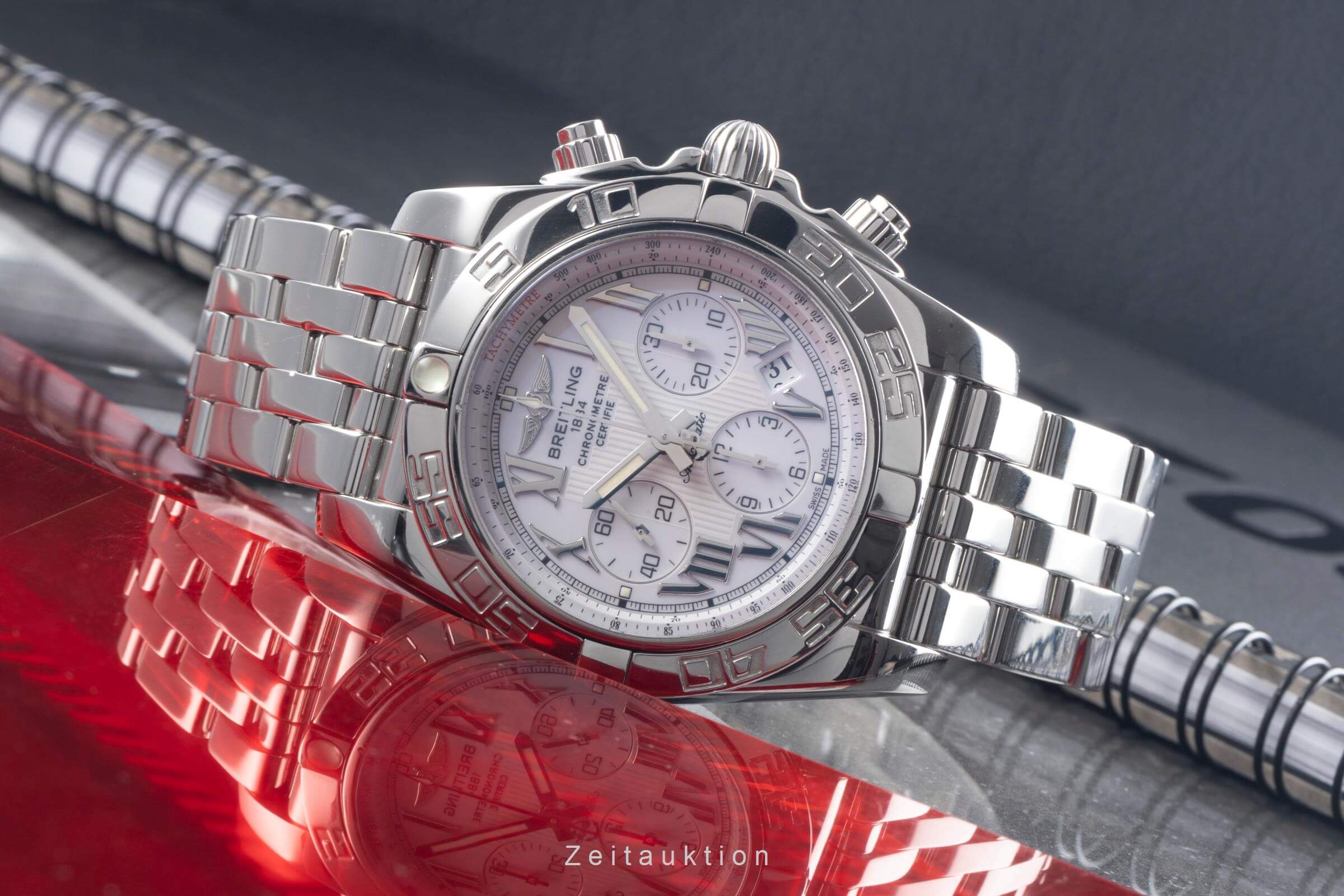 Breitling Chronomat cronografo acciaio automatismo orologio da uomo AB0110  [2500834]