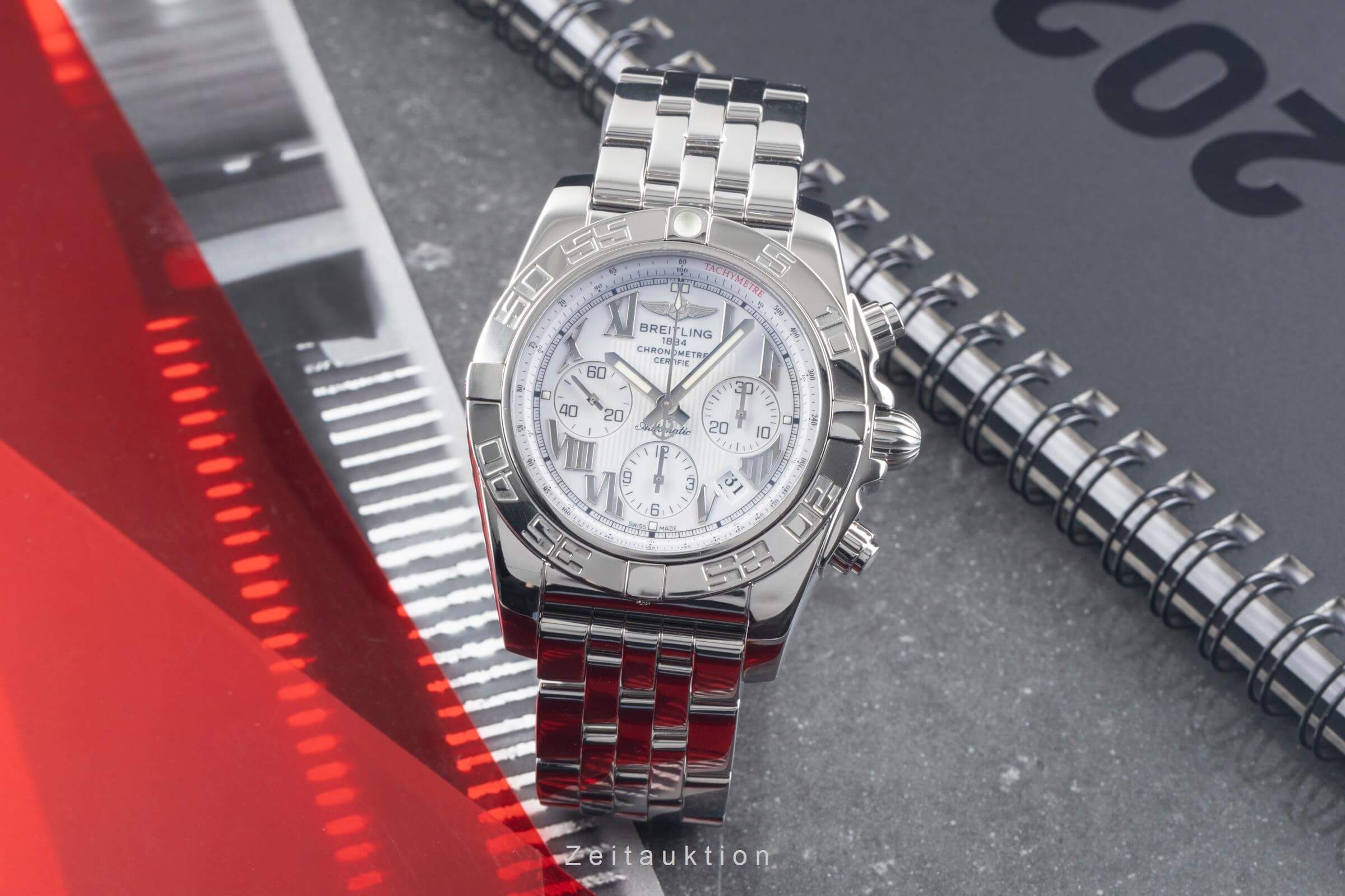 Breitling Chronomat cronografo acciaio automatismo orologio da uomo AB0110  [2500834]