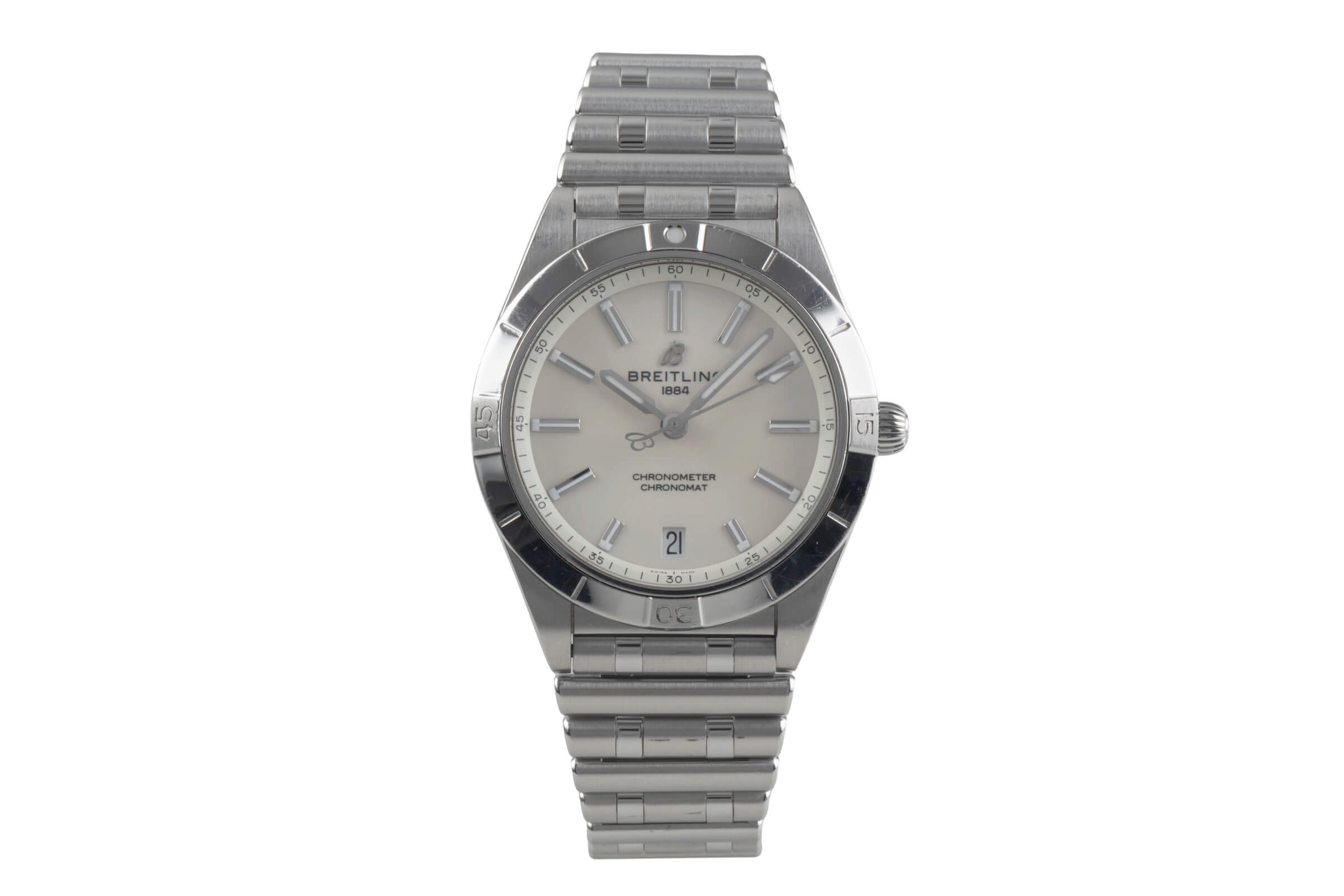 Breitling Chronomat 36 Edelstahl Automatik Ref. A10380101A3A1 Box & Papiere  [2500838]