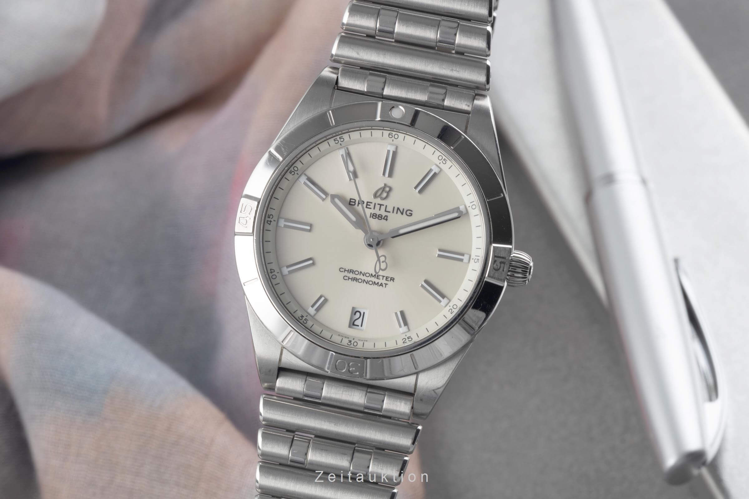 Breitling Chronomat 36 Edelstahl Automatik Ref. A10380101A3A1 Box & Papiere  [2500838]