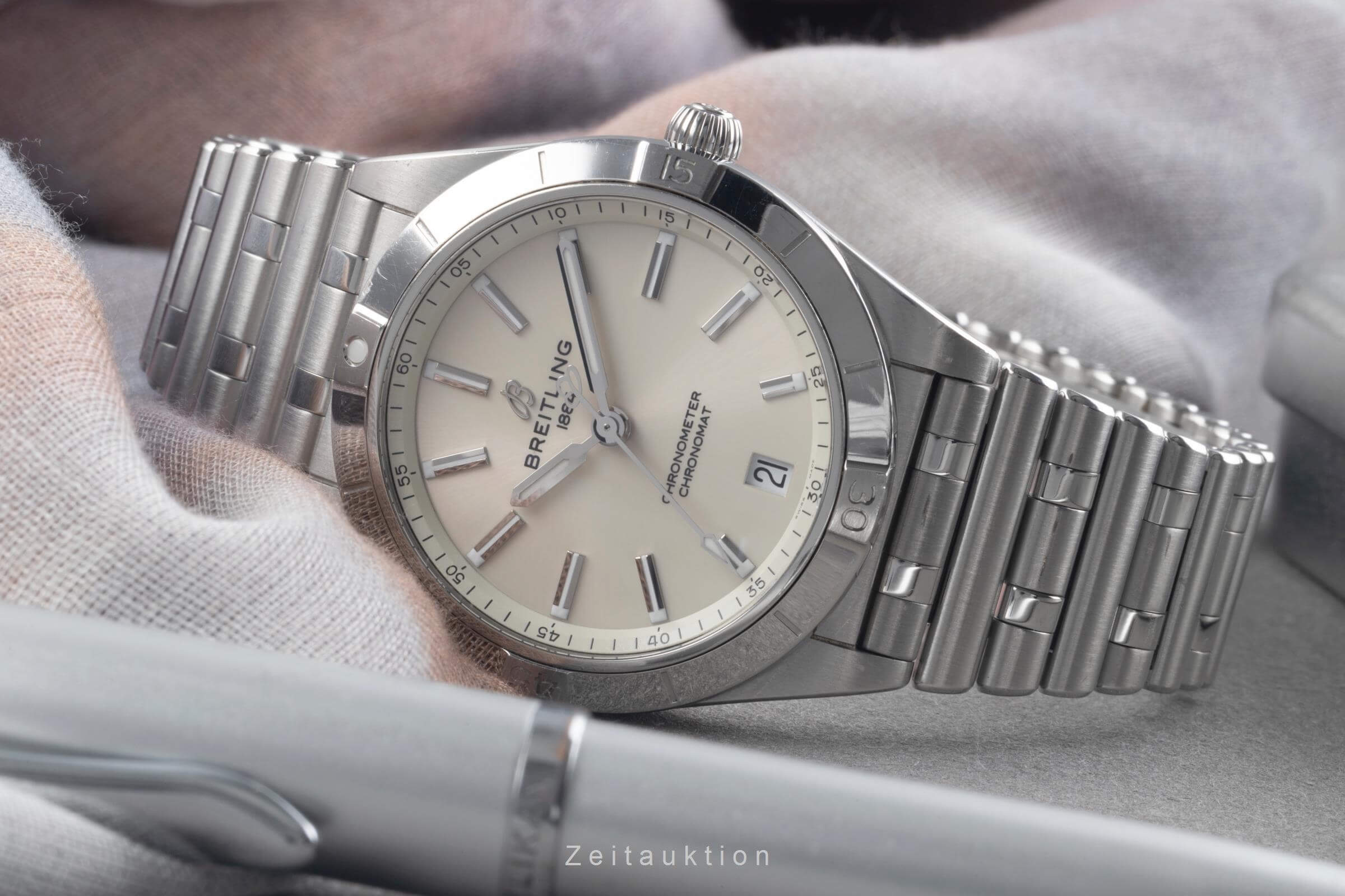 BREITLING ステンレススチール リンクブレスレットAB0138 Breitling Chronomat steel automatic Kal. B10 Ref. A10380101A3A1