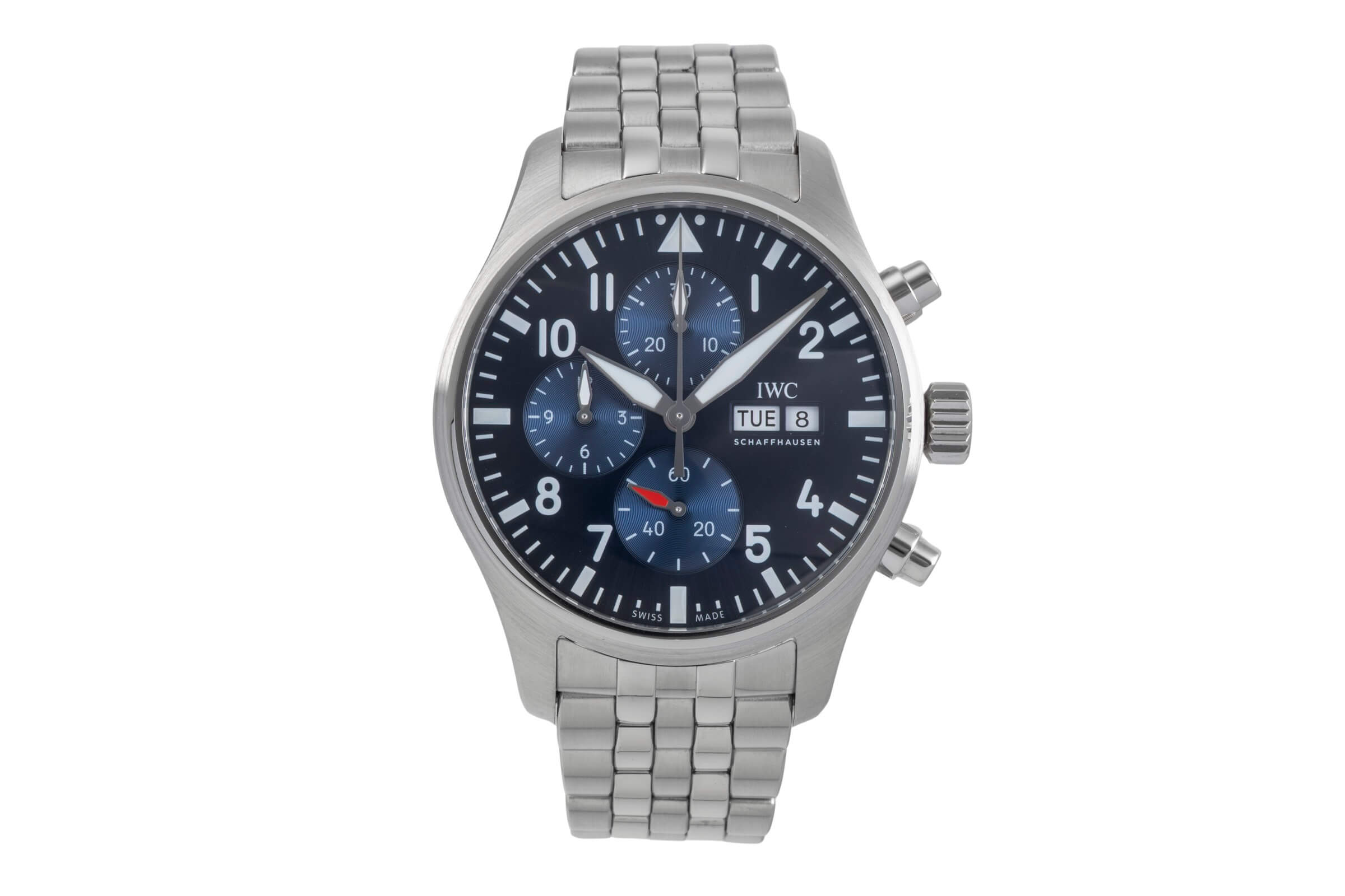 IWC Pilot cronografo acciaio automatismo orologio da uomo IW378004 LP: 8800EUR  [2500854]
