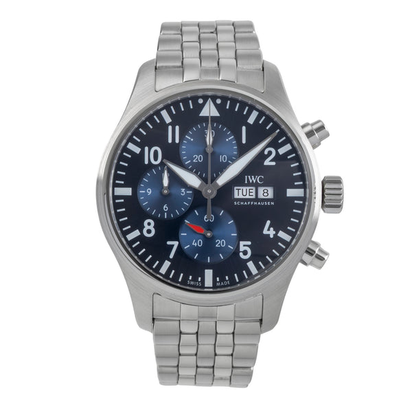 IWC Pilot cronografo acciaio automatismo orologio da uomo IW378004 LP: 8800EUR  [2500854]